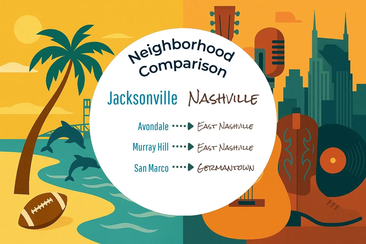 Jacksonville vs Nashville Neighborhood Comparison