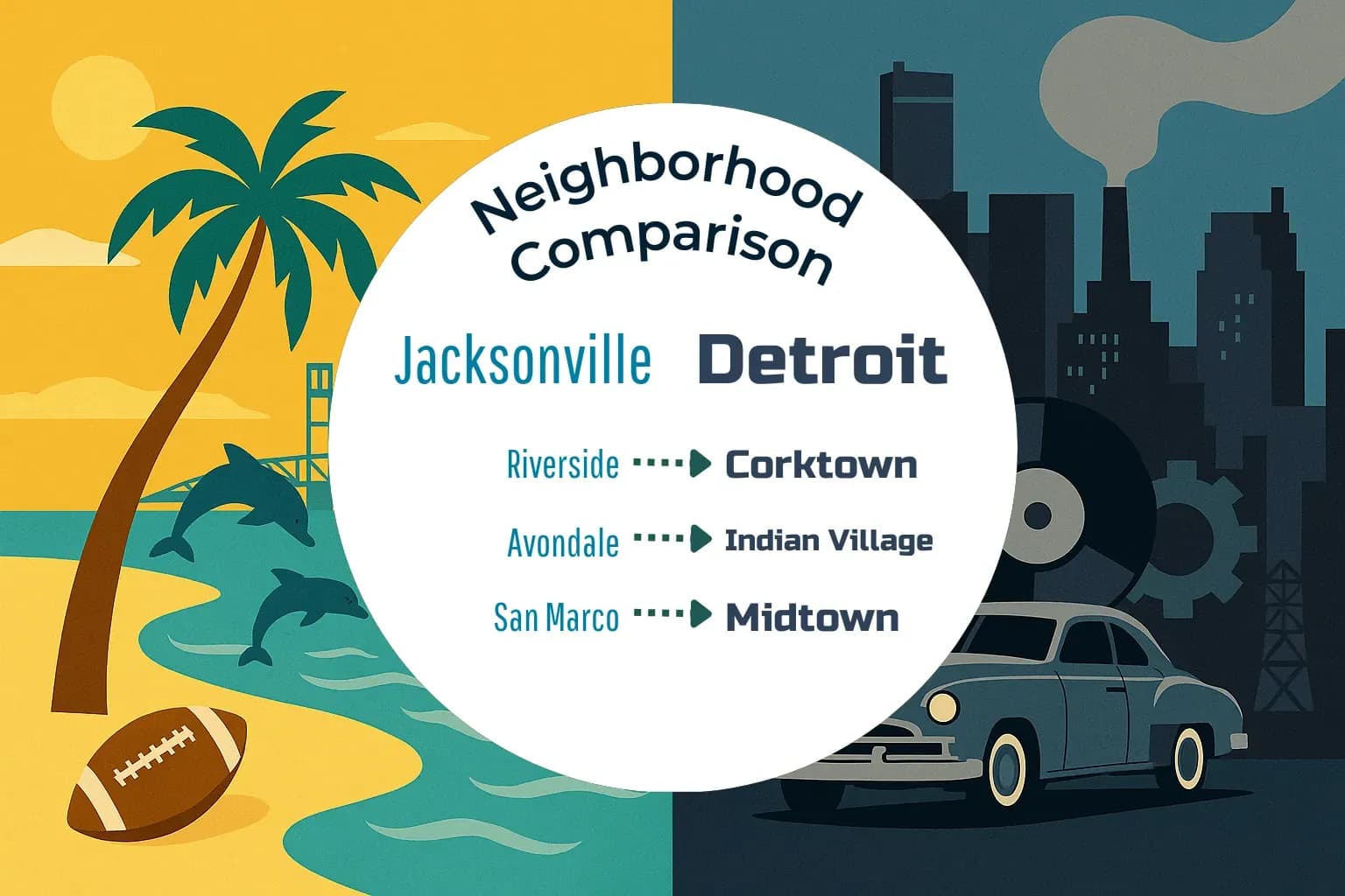 Jacksonville vs Detroit Neighborhood Comparison