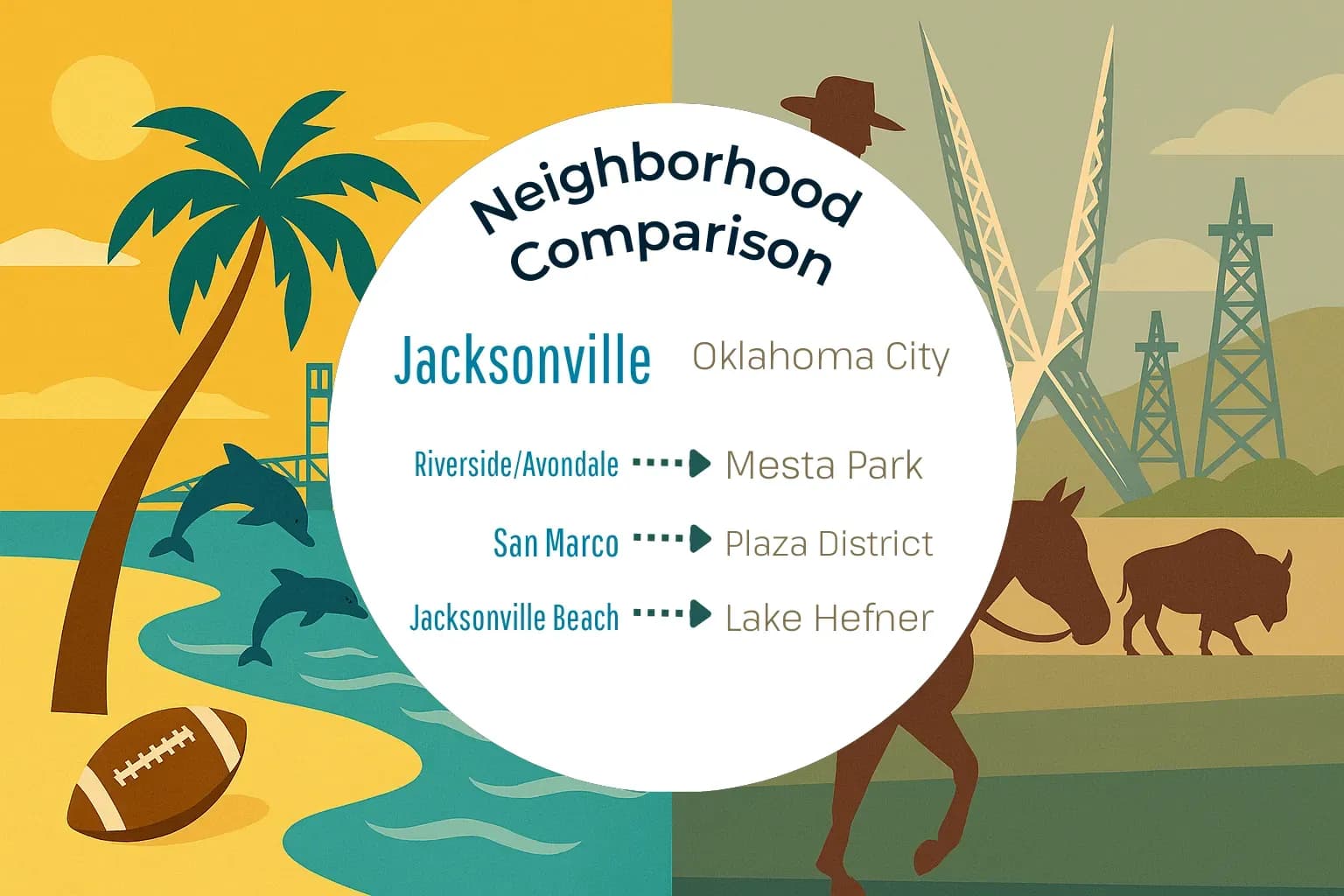 Jacksonville vs Oklahoma City Neighborhood Comparison