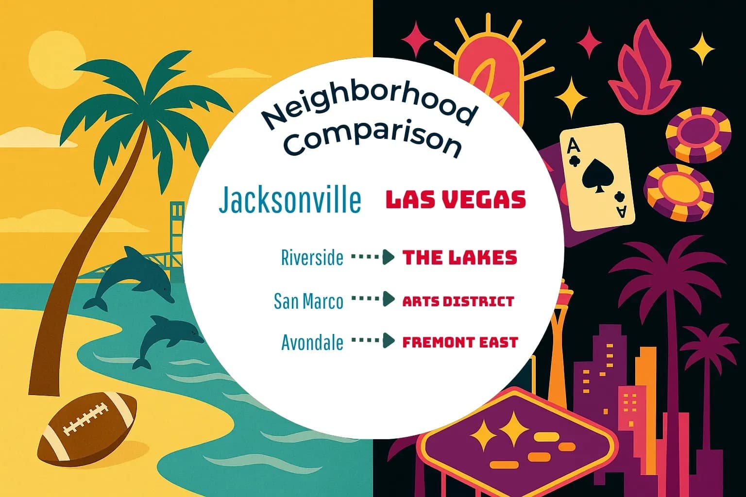 Jacksonville vs Las Vegas Neighborhood Comparison