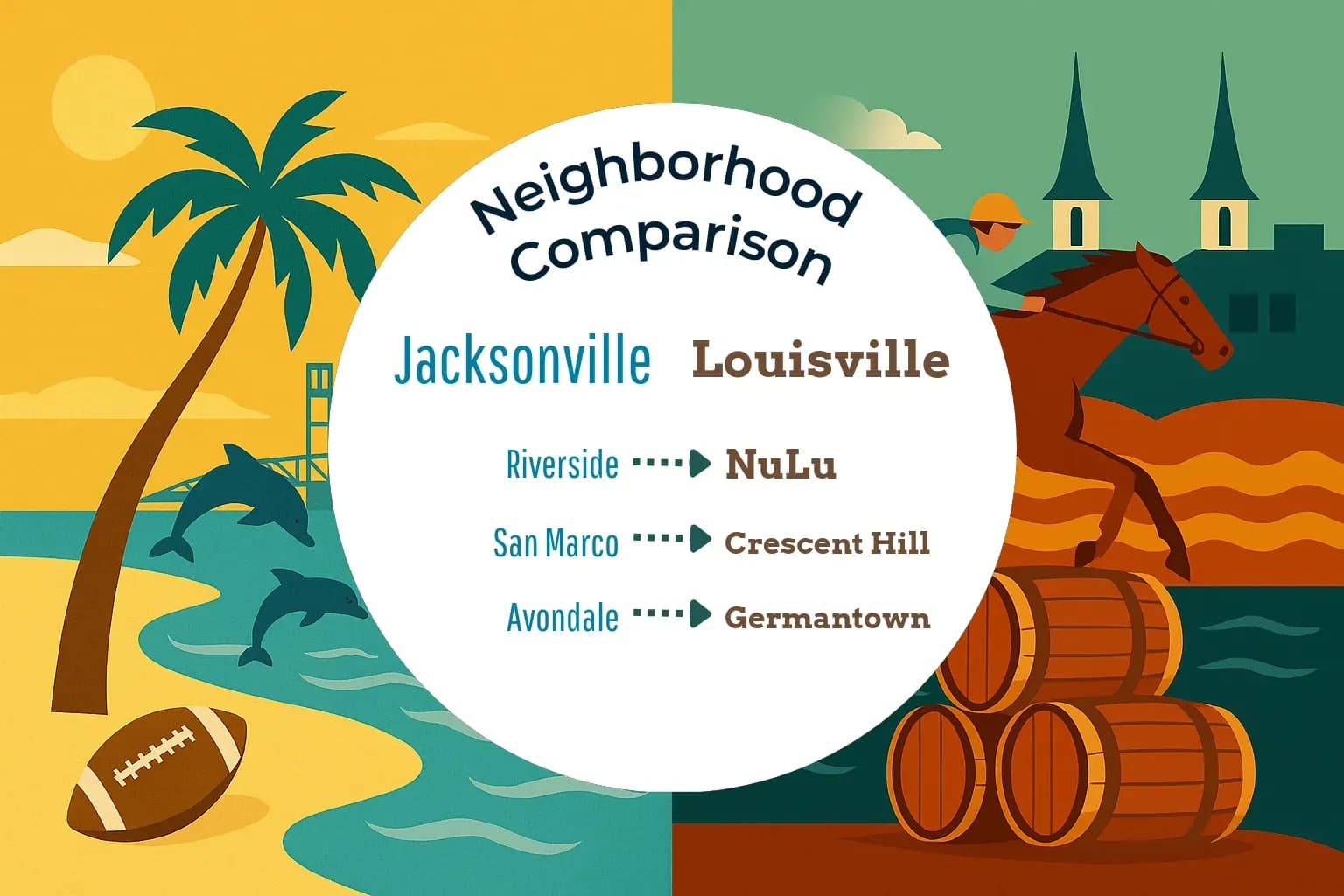 Jacksonville vs Louisville Neighborhood Comparison