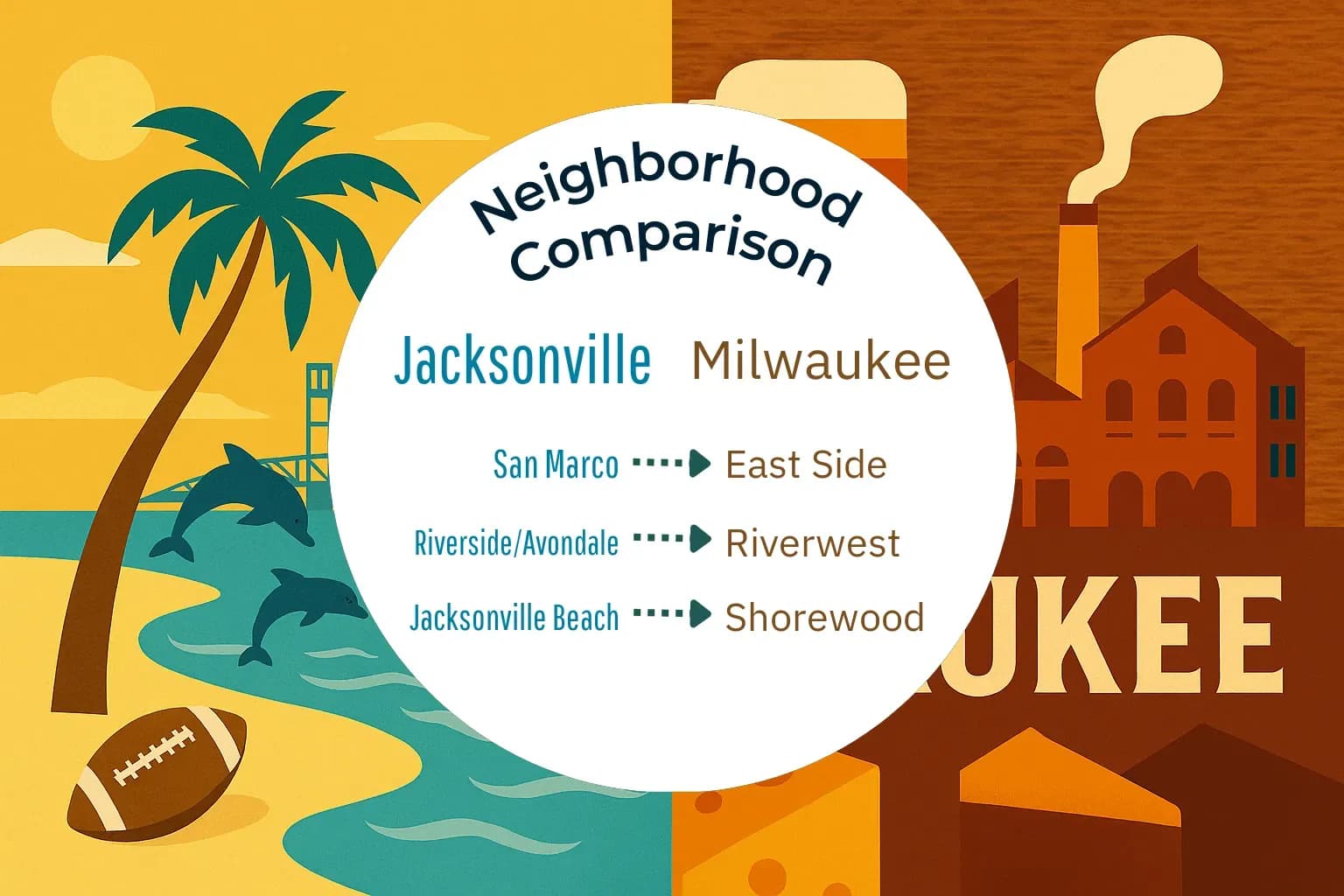 Jacksonville vs Milwaukee Neighborhood Comparison