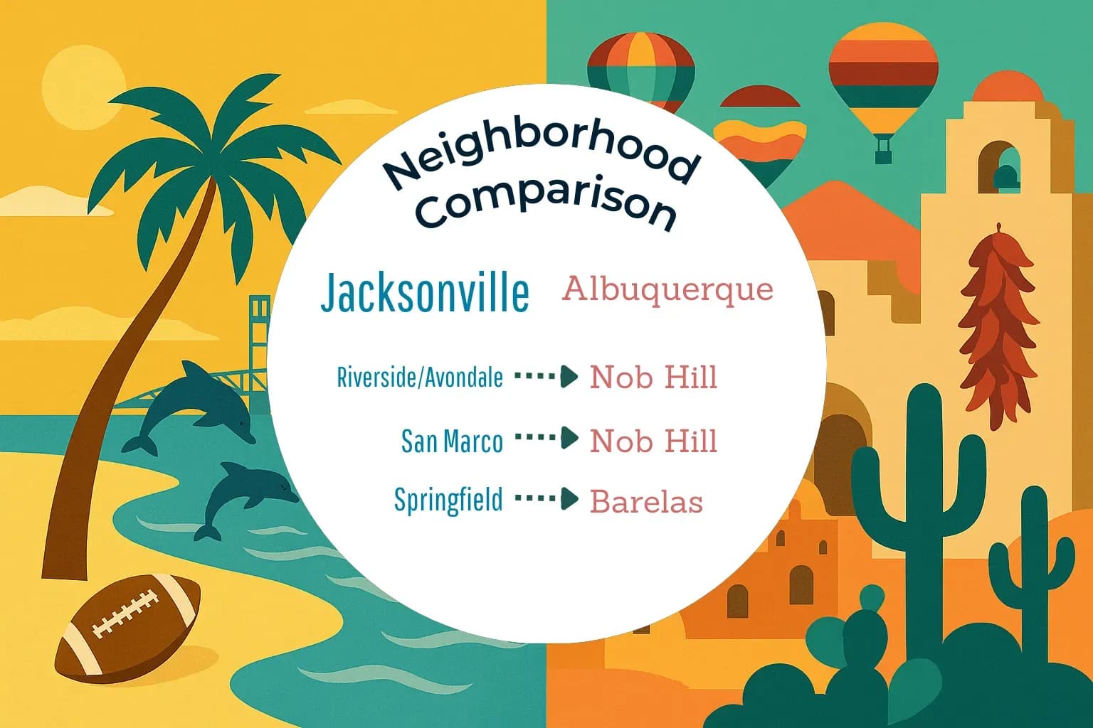 Jacksonville vs Albuquerque Neighborhood Comparison