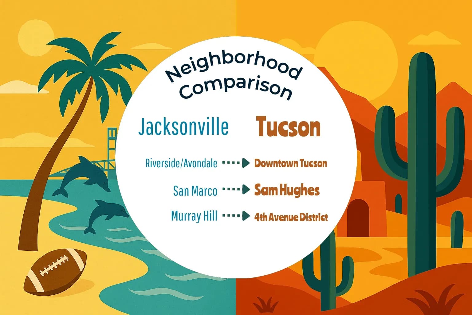 Jacksonville vs Tucson Neighborhood Comparison