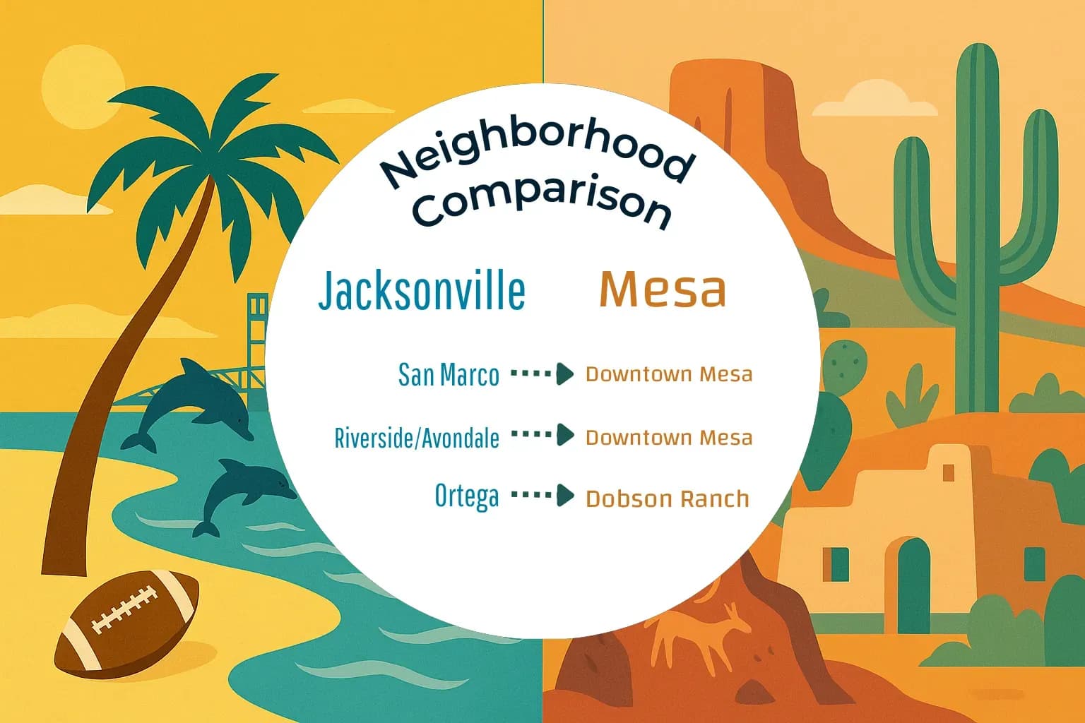 Jacksonville vs Mesa Neighborhood Comparison