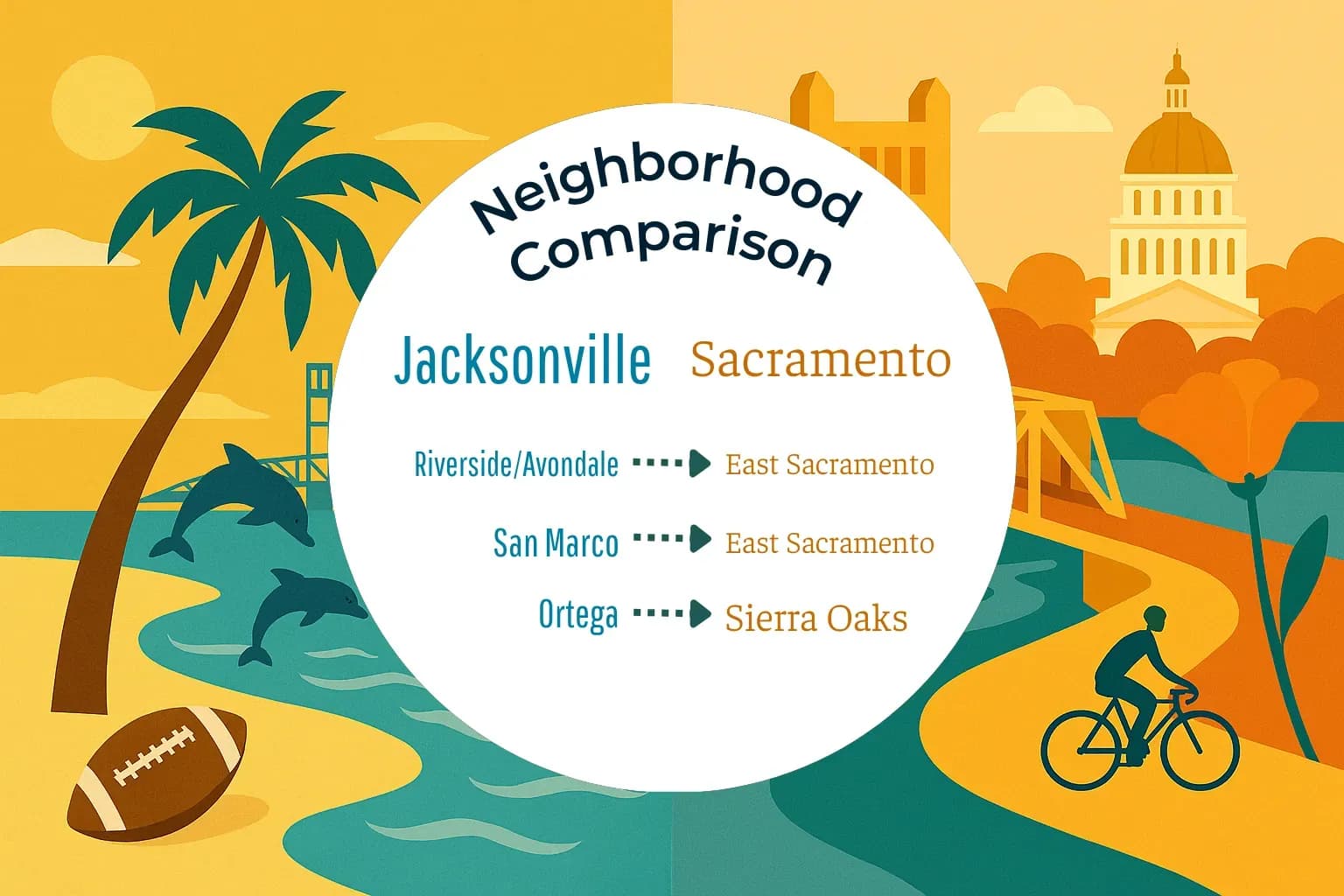 Jacksonville vs Sacramento Neighborhood Comparison