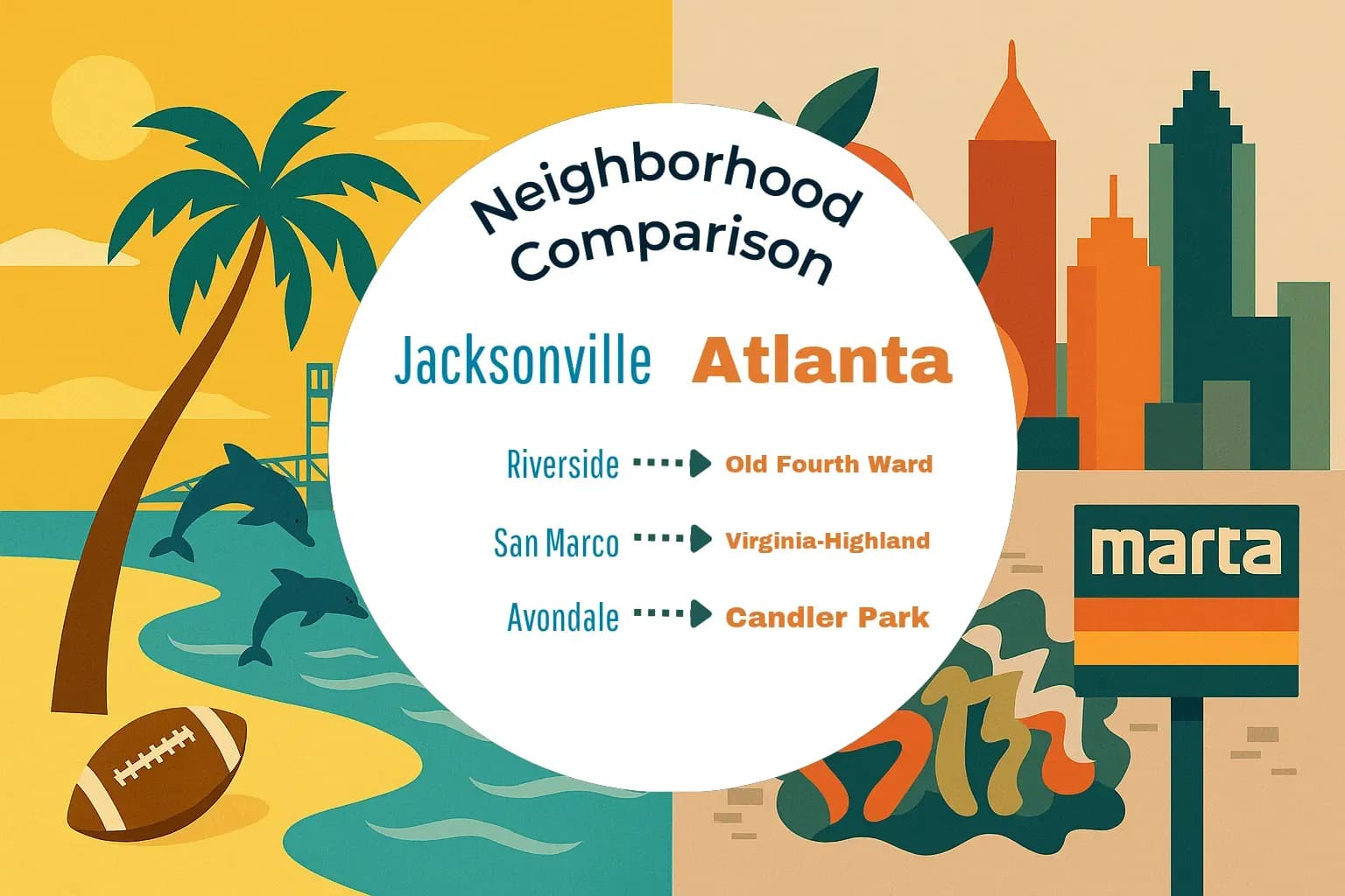 Jacksonville vs Atlanta Neighborhood Comparison