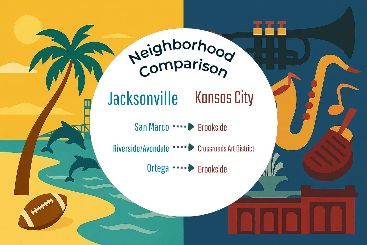 Jacksonville vs Kansas City Neighborhood Comparison