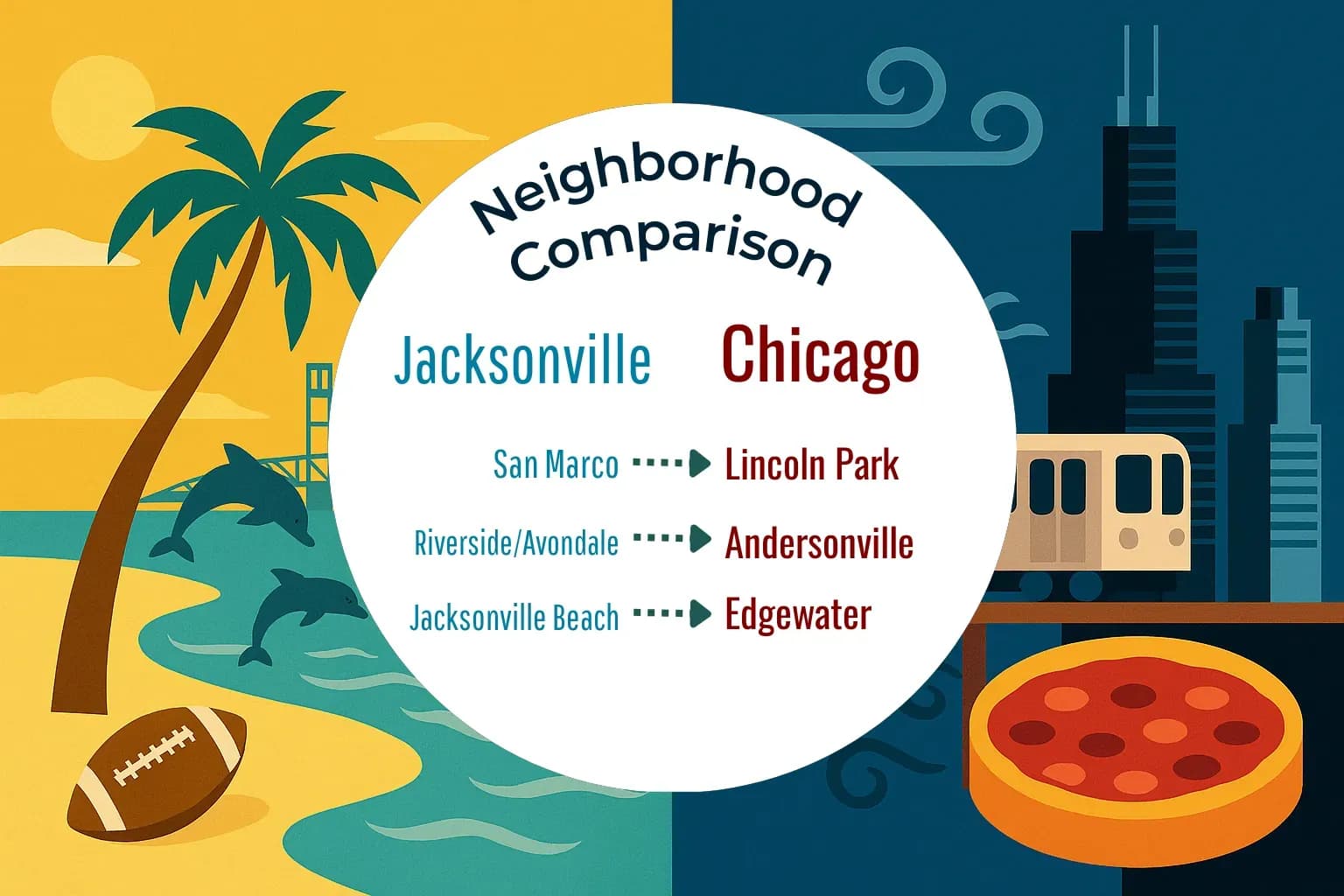 Jacksonville vs Chicago Neighborhood Comparison