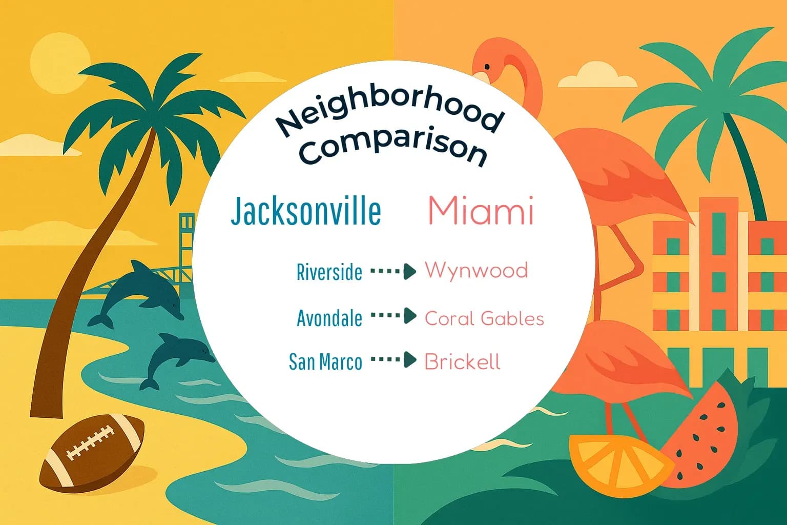 Jacksonville vs Miami Neighborhood Comparison