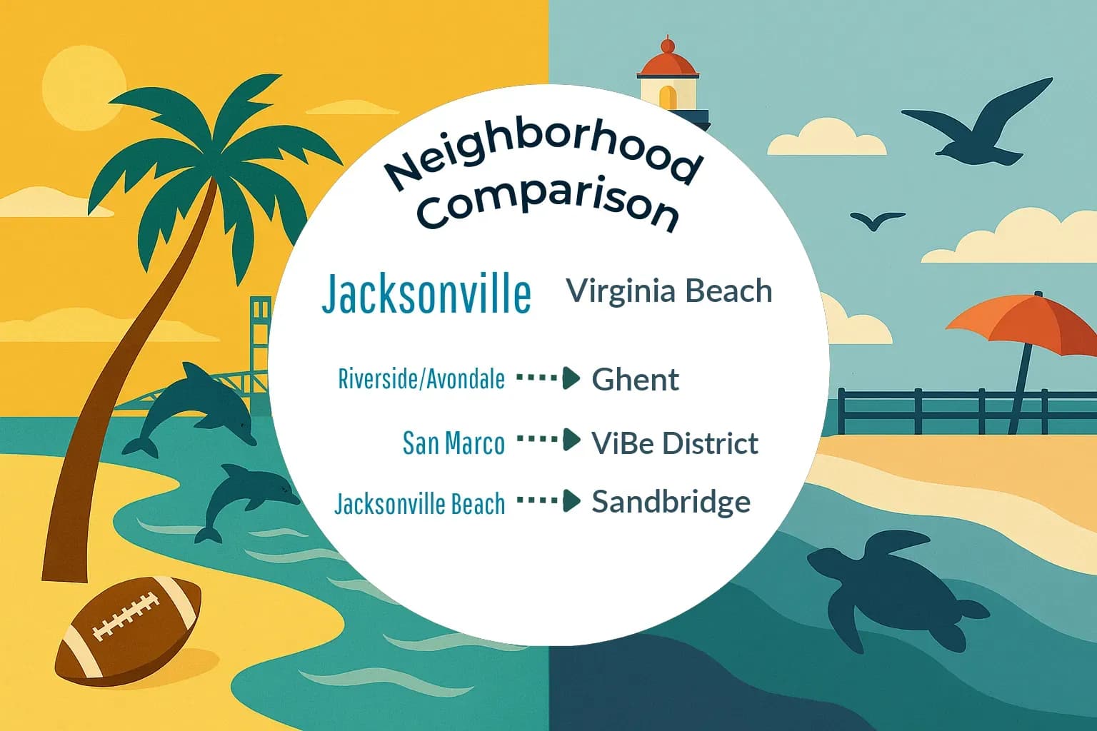 Jacksonville vs Virginia Beach Neighborhood Comparison