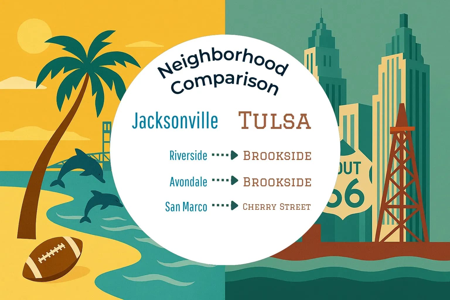 Jacksonville vs Tulsa Neighborhood Comparison