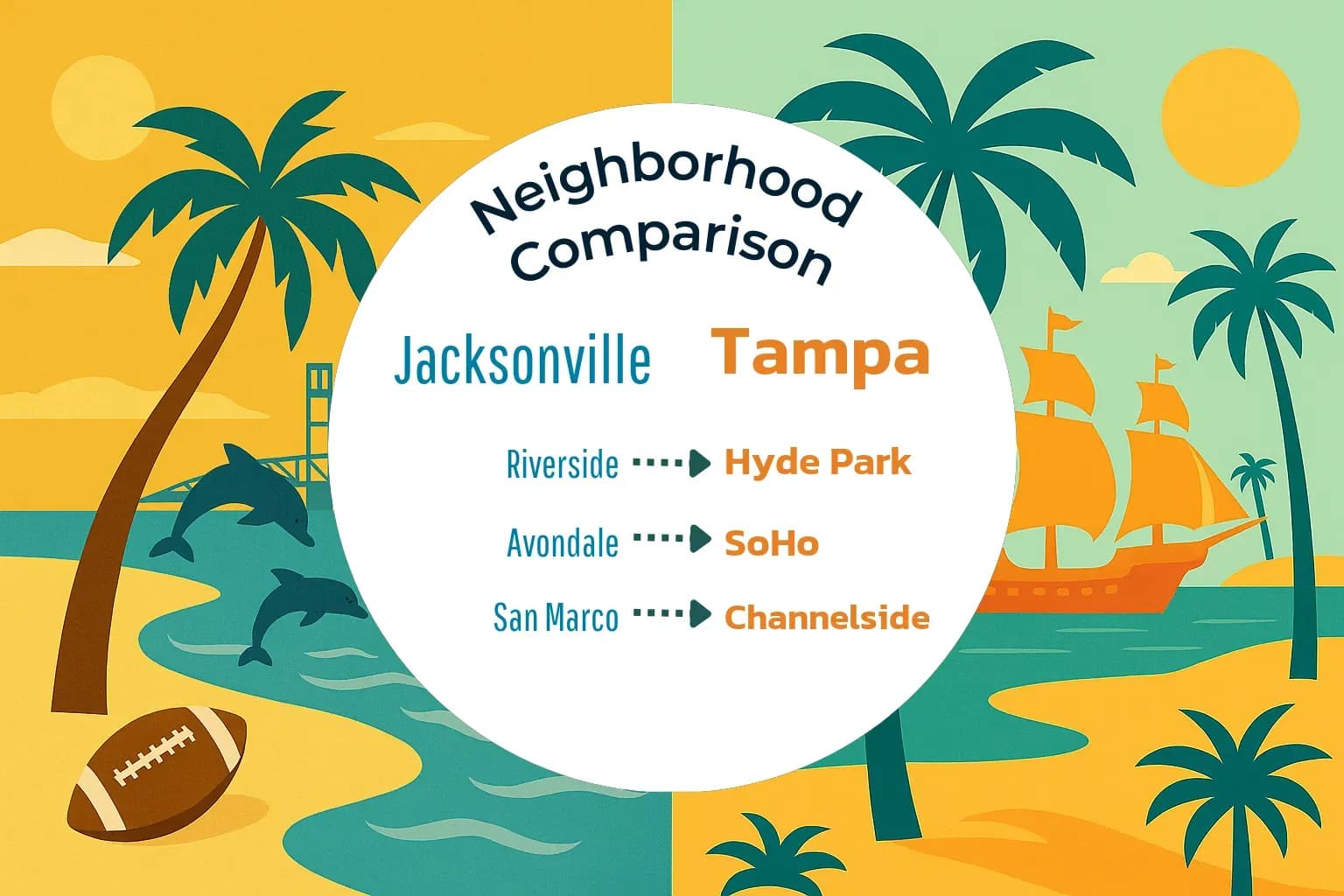 Jacksonville vs Tampa Neighborhood Comparison