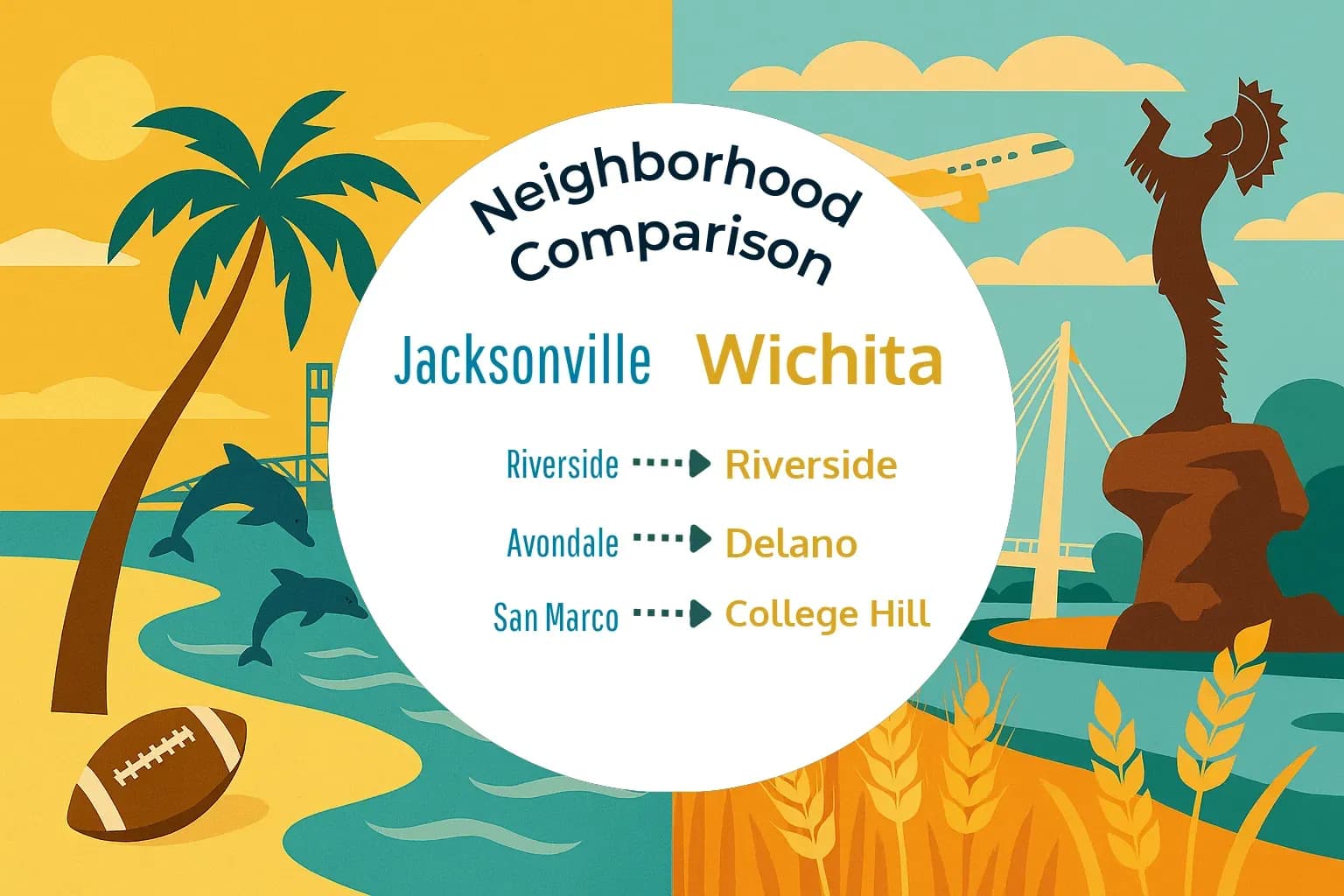 Jacksonville vs Wichita Neighborhood Comparison