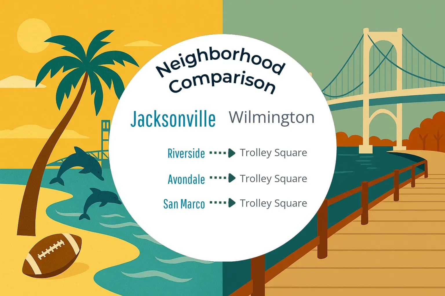 Jacksonville vs Wilmington Neighborhood Comparison