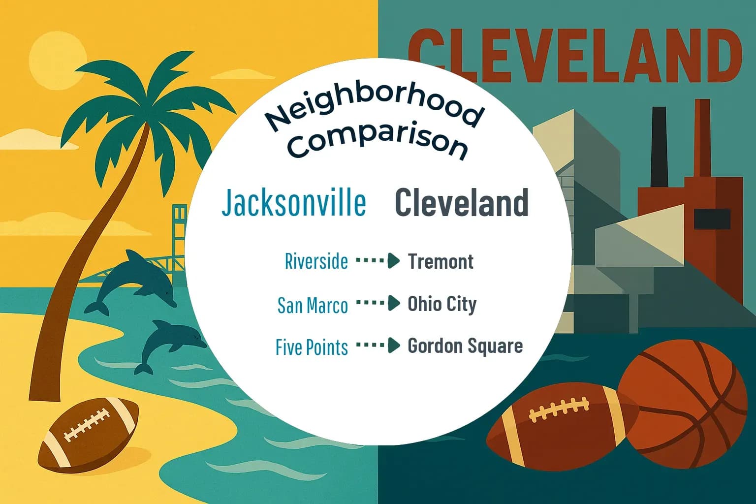 Jacksonville vs Cleveland Neighborhood Comparison