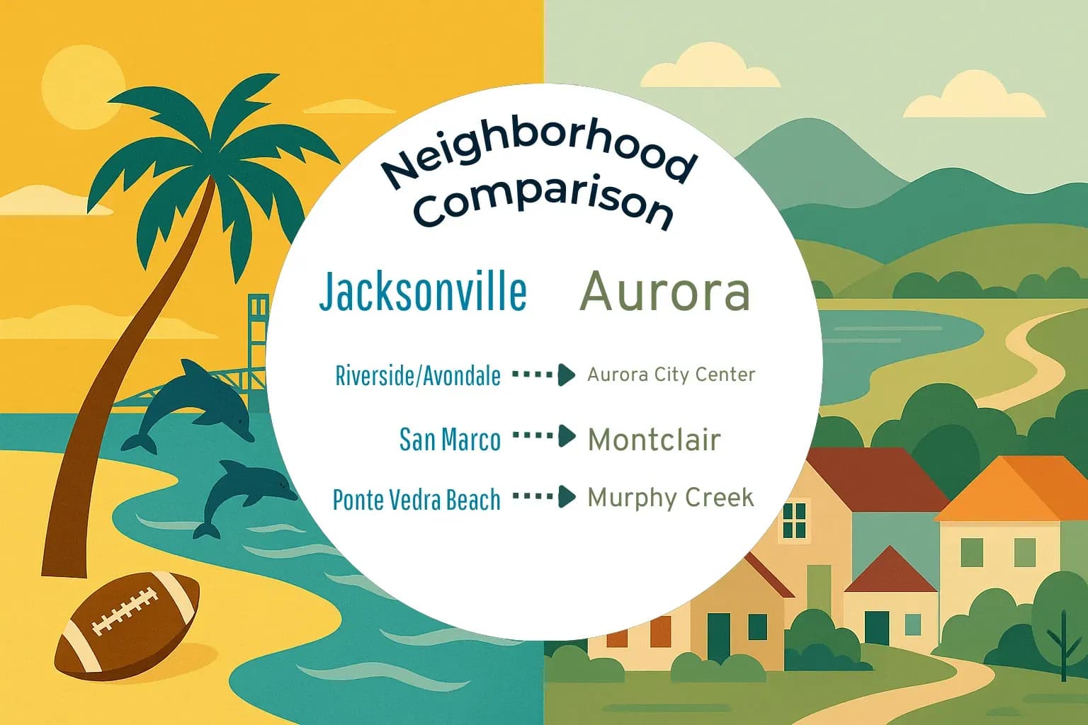 Jacksonville vs Aurora Neighborhood Comparison