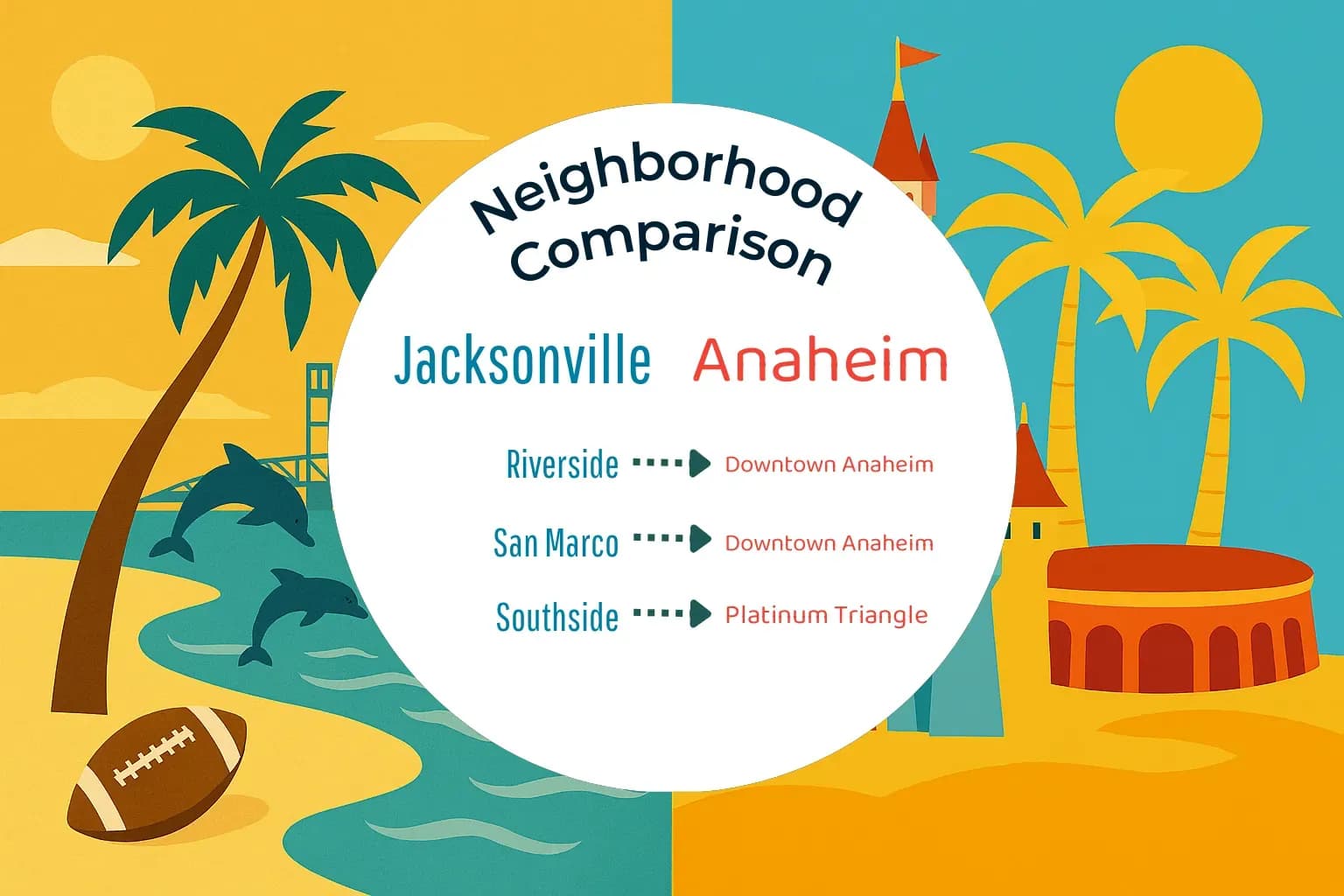 Jacksonville vs Anaheim Neighborhood Comparison