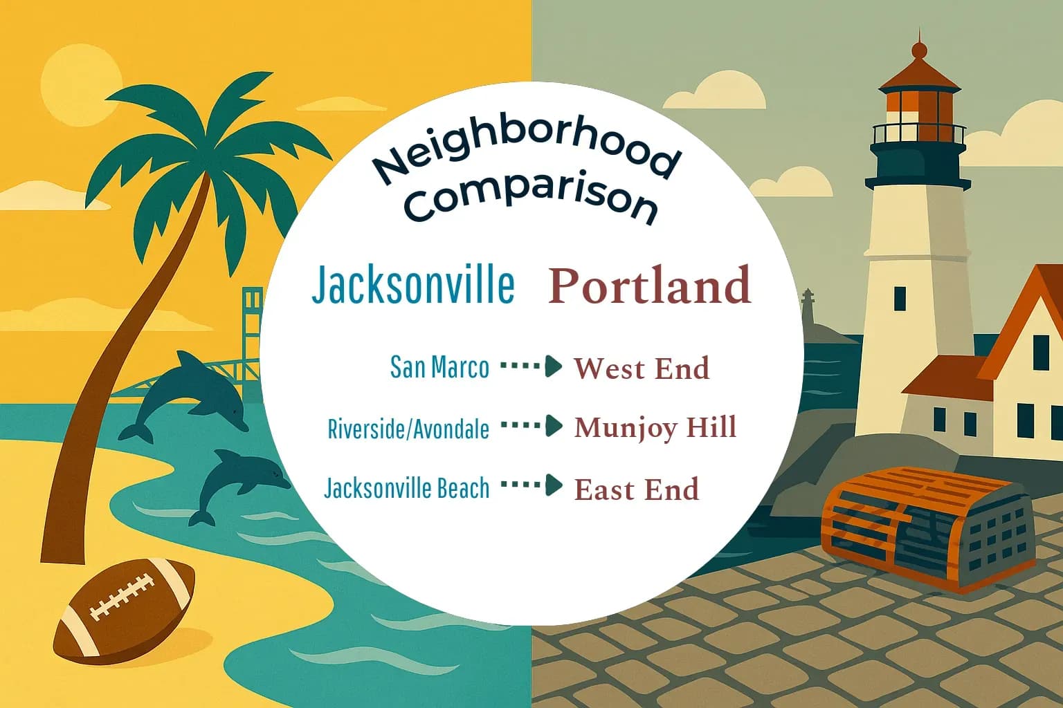 Jacksonville vs Portland Neighborhood Comparison