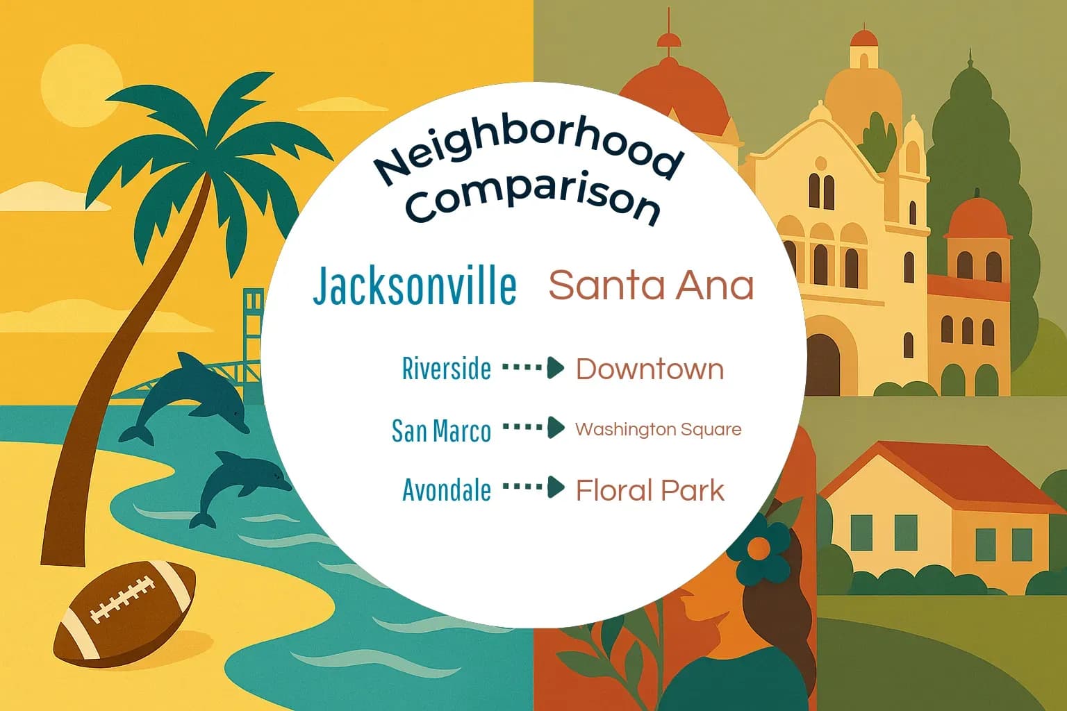 Jacksonville vs Santa Ana Neighborhood Comparison