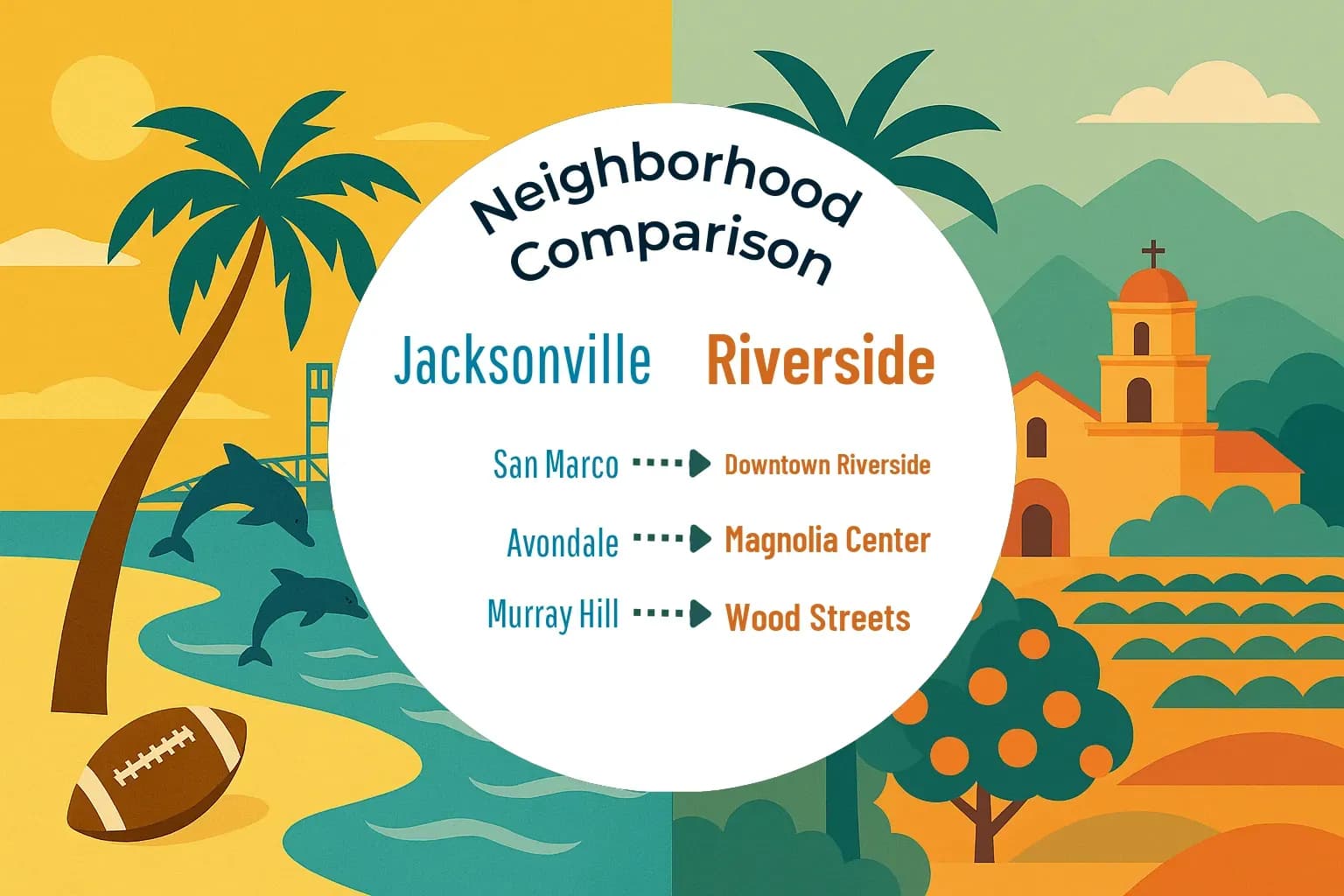 Jacksonville vs Riverside Neighborhood Comparison