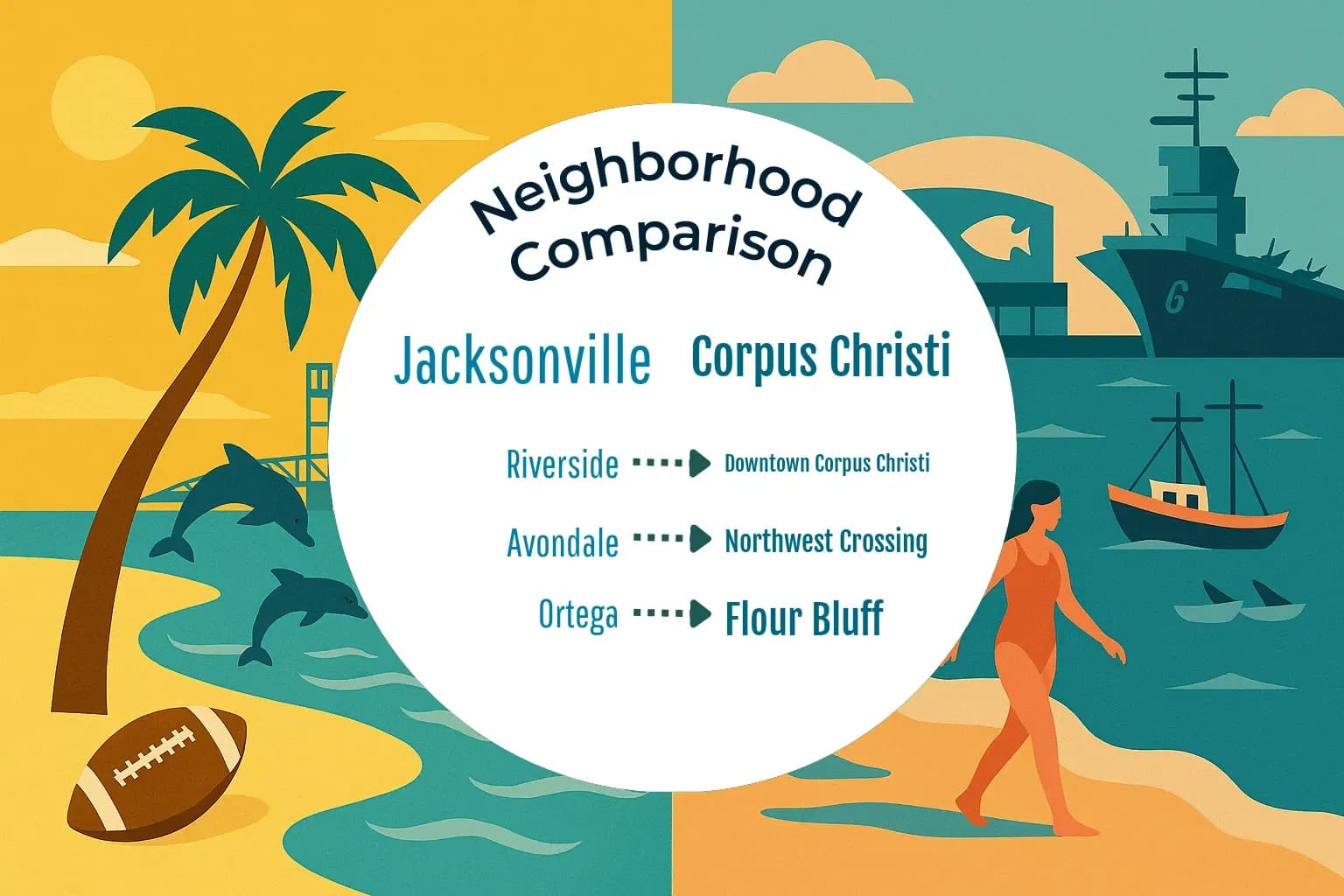 Jacksonville vs Corpus Christi Neighborhood Comparison