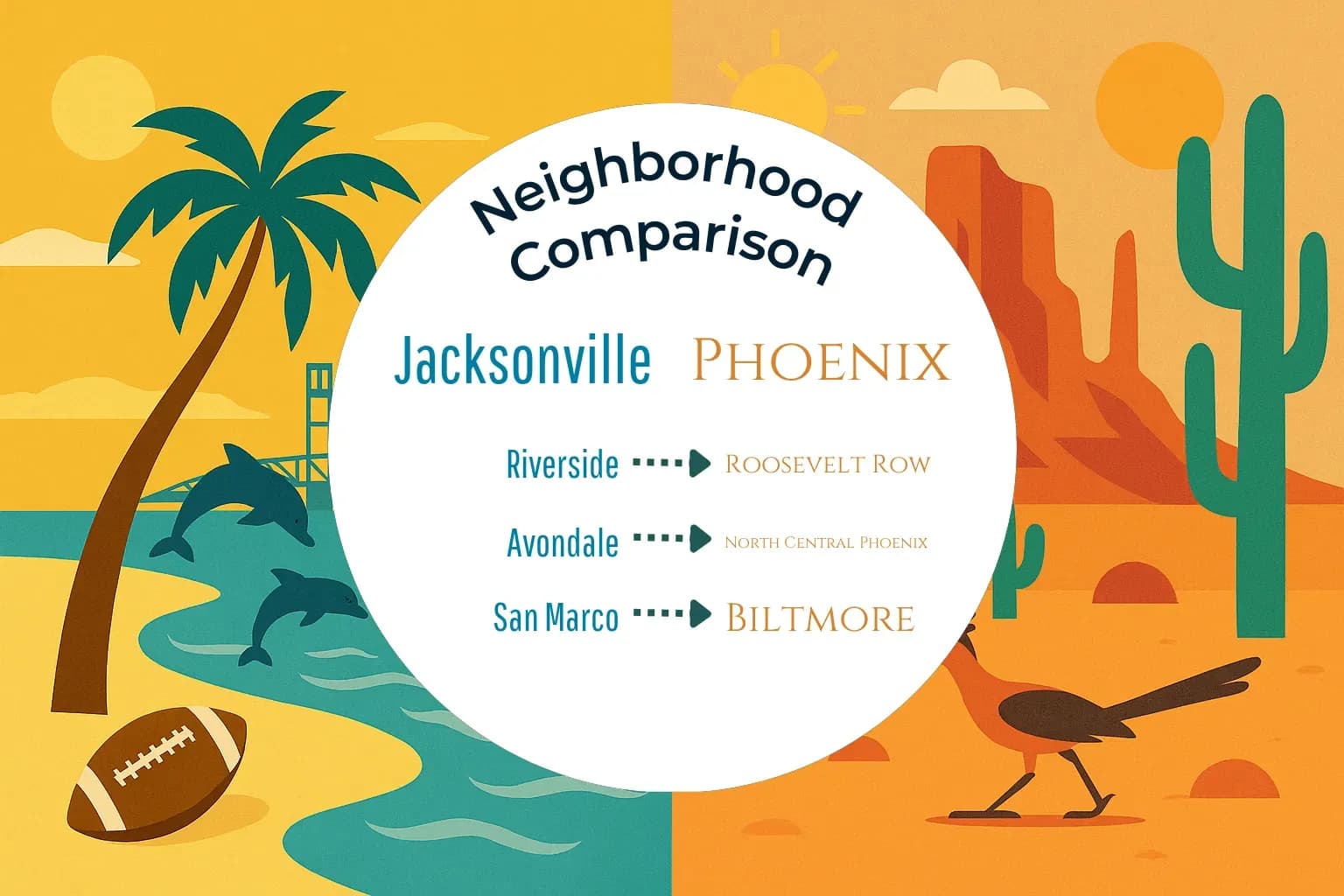 Jacksonville vs Phoenix Neighborhood Comparison