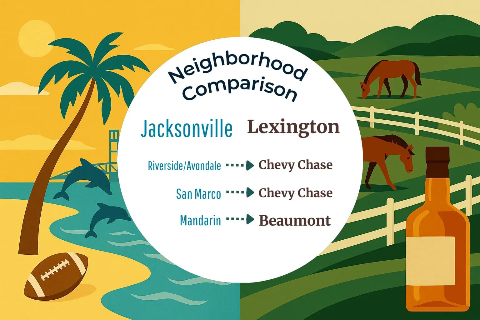 Jacksonville vs Lexington Neighborhood Comparison