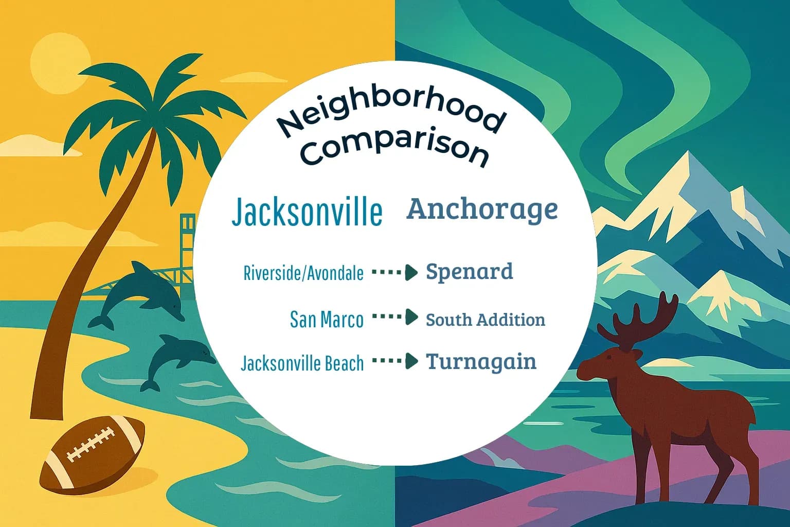 Jacksonville vs Anchorage Neighborhood Comparison