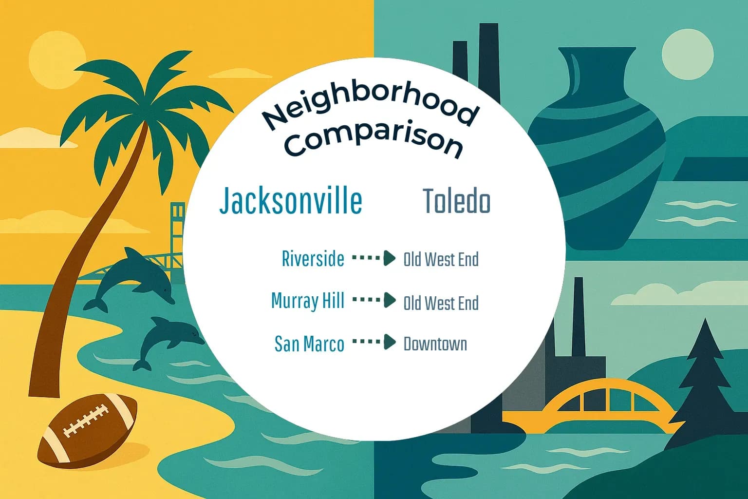 Jacksonville vs Toledo Neighborhood Comparison