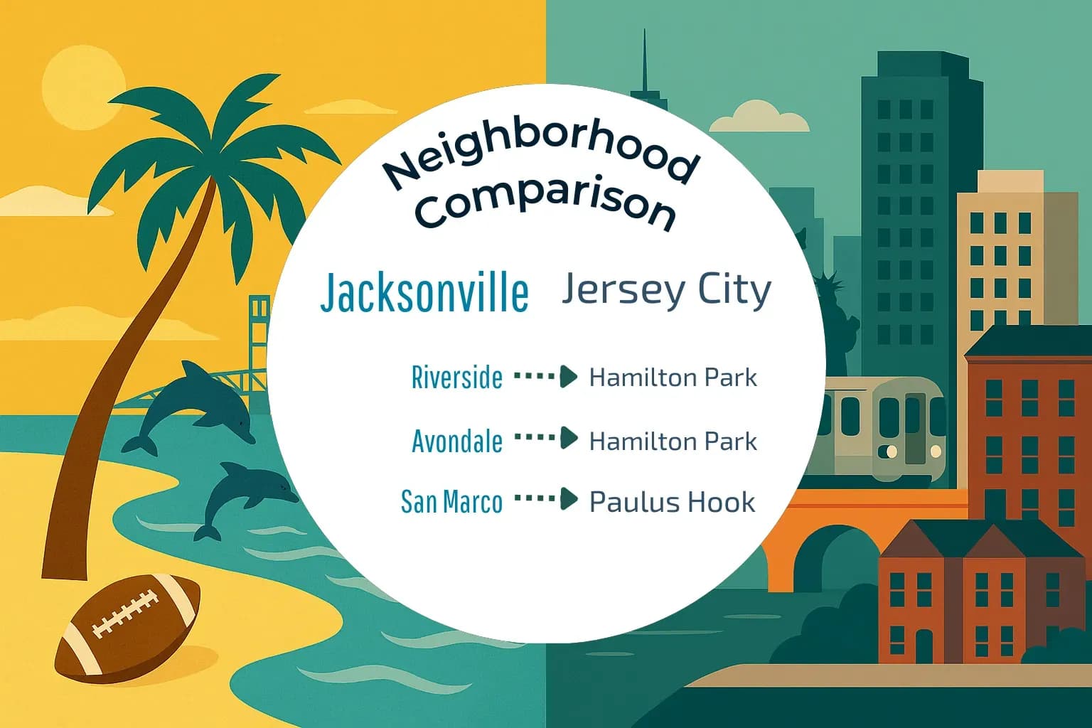 Jacksonville vs Jersey City Neighborhood Comparison