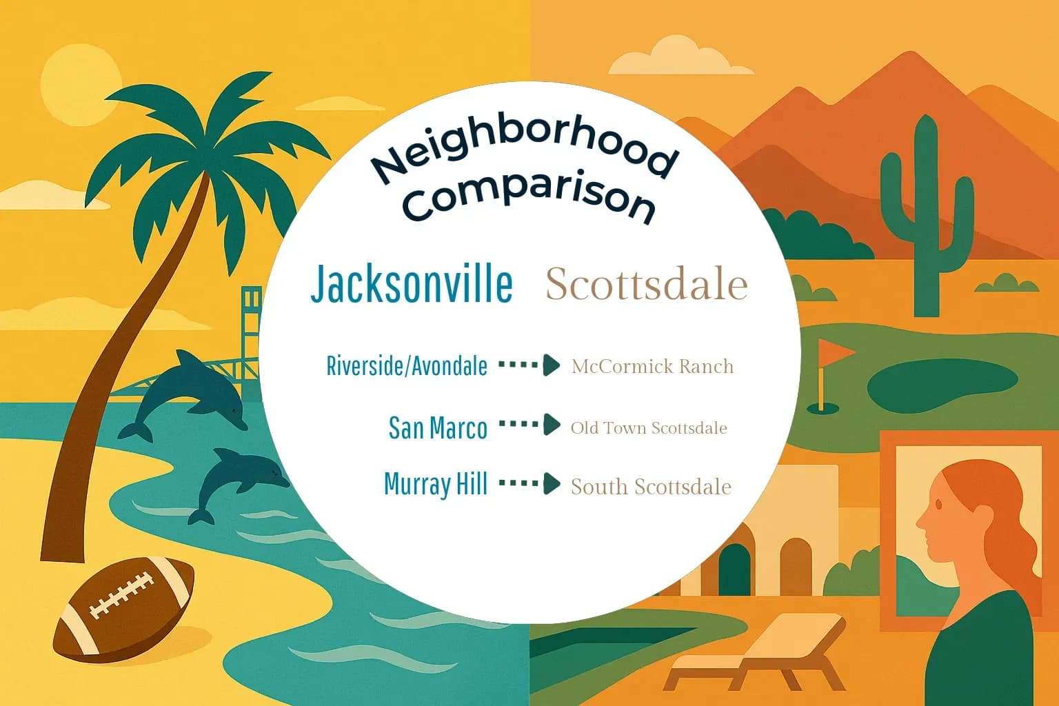 Jacksonville vs Scottsdale Neighborhood Comparison