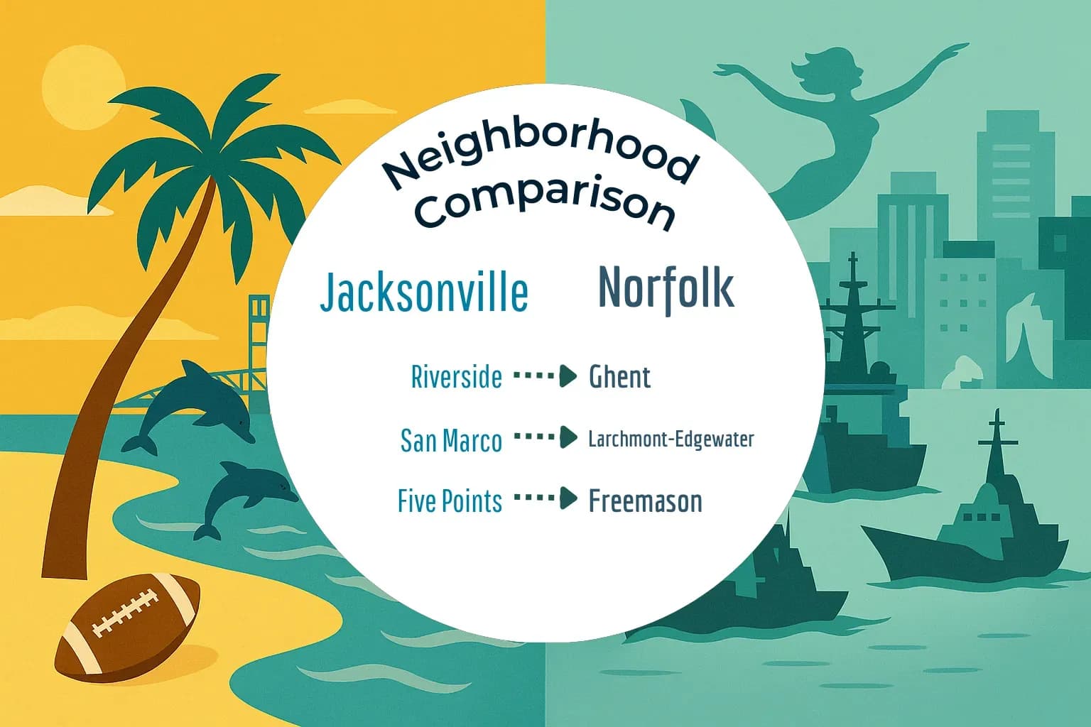 Jacksonville vs Norfolk Neighborhood Comparison
