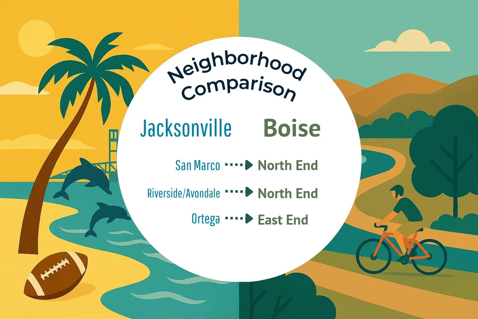 Jacksonville vs Boise Neighborhood Comparison