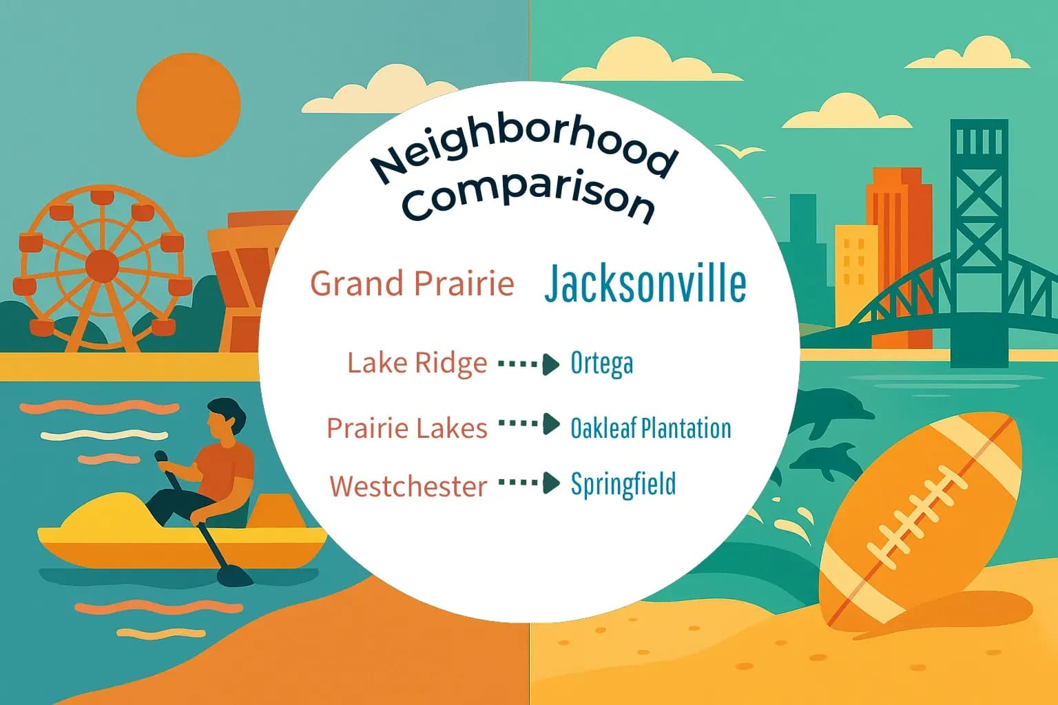 Grand Prairie vs Jacksonville Neighborhood Comparison