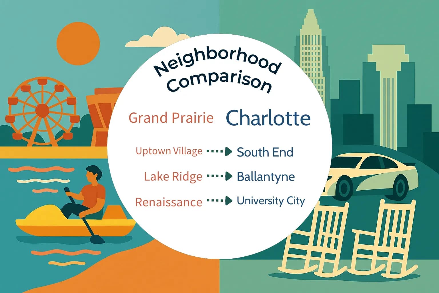Grand Prairie vs Charlotte Neighborhood Comparison