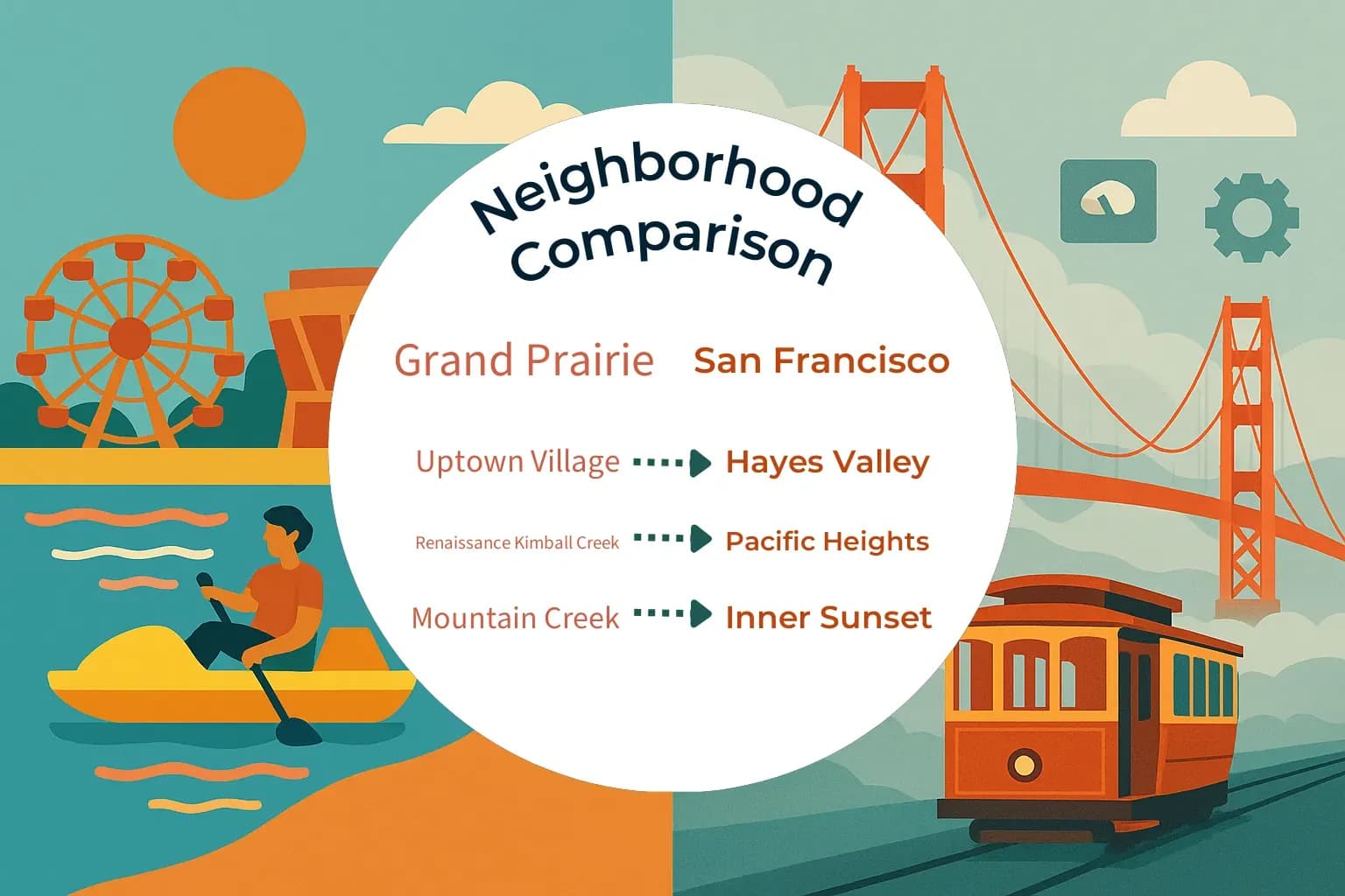 Grand Prairie vs San Francisco Neighborhood Comparison