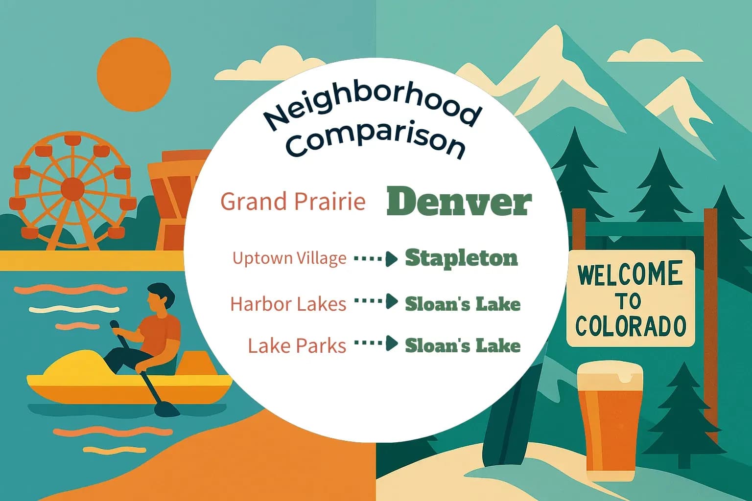 Grand Prairie vs Denver Neighborhood Comparison