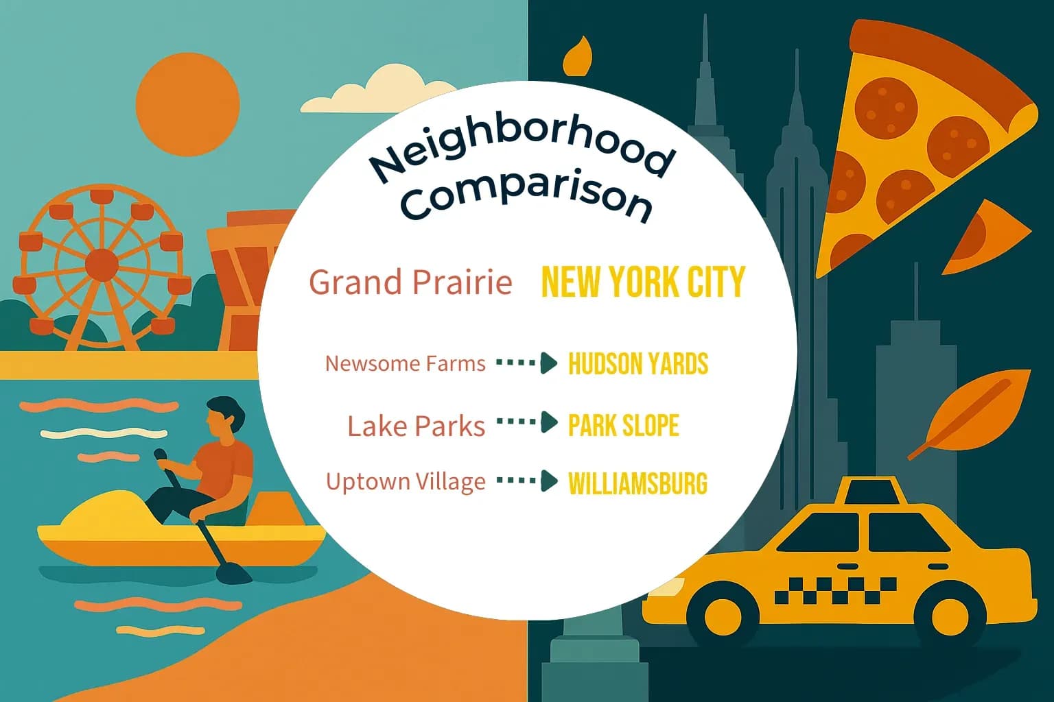 Grand Prairie vs New York City Neighborhood Comparison