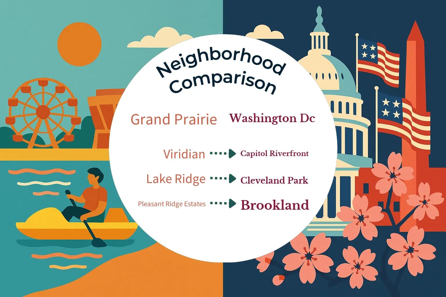 Grand Prairie vs Washington DC Neighborhood Comparison
