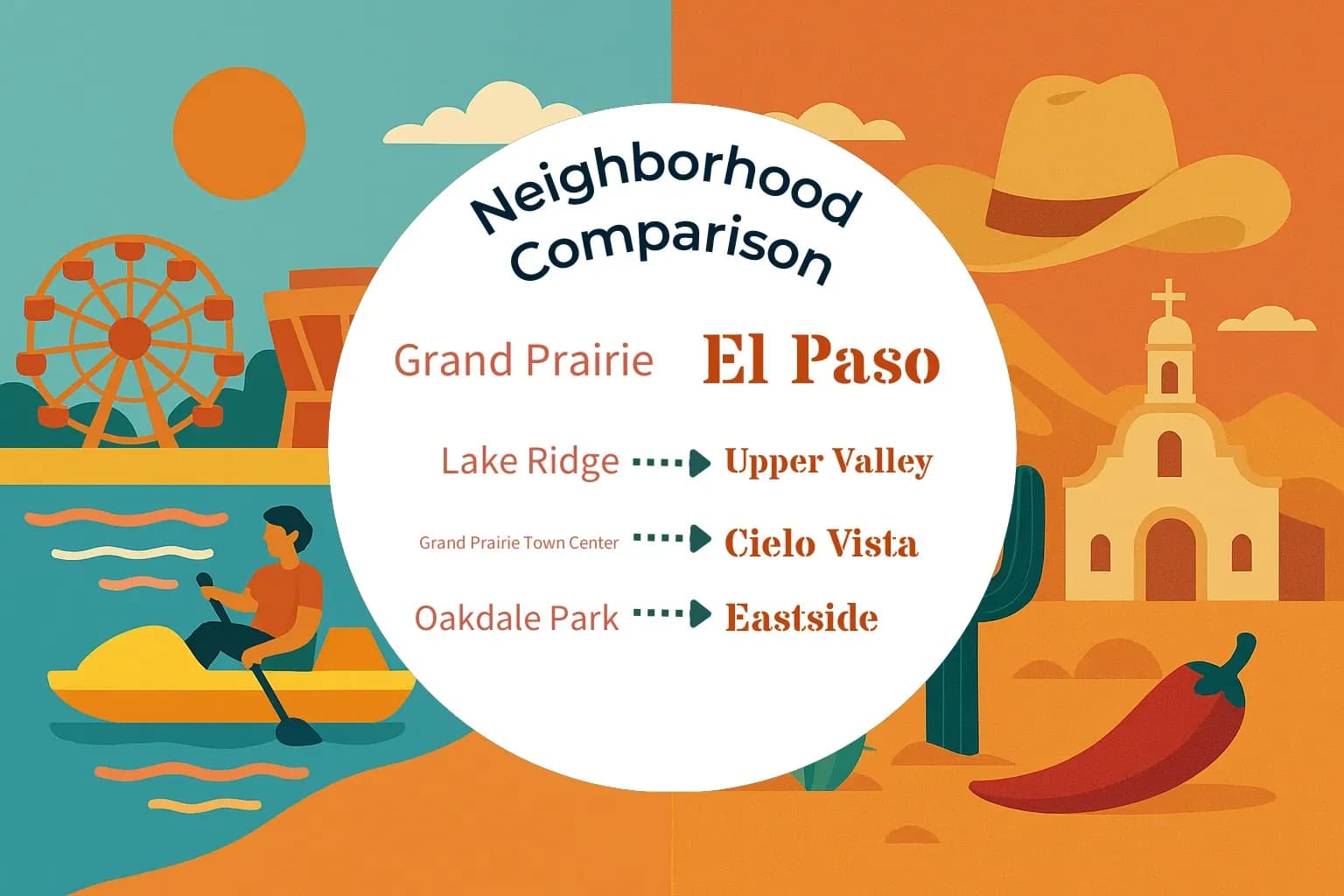 Grand Prairie vs El Paso Neighborhood Comparison