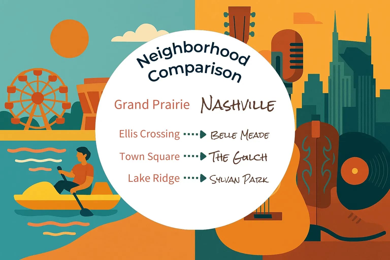 Grand Prairie vs Nashville Neighborhood Comparison