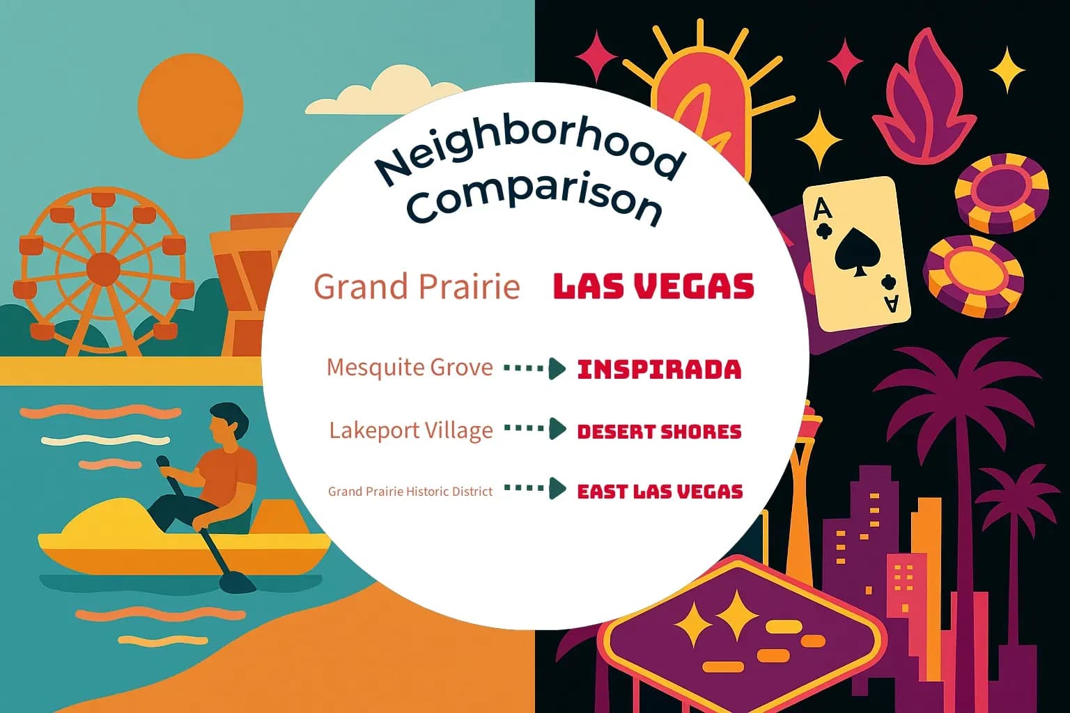 Grand Prairie vs Las Vegas Neighborhood Comparison