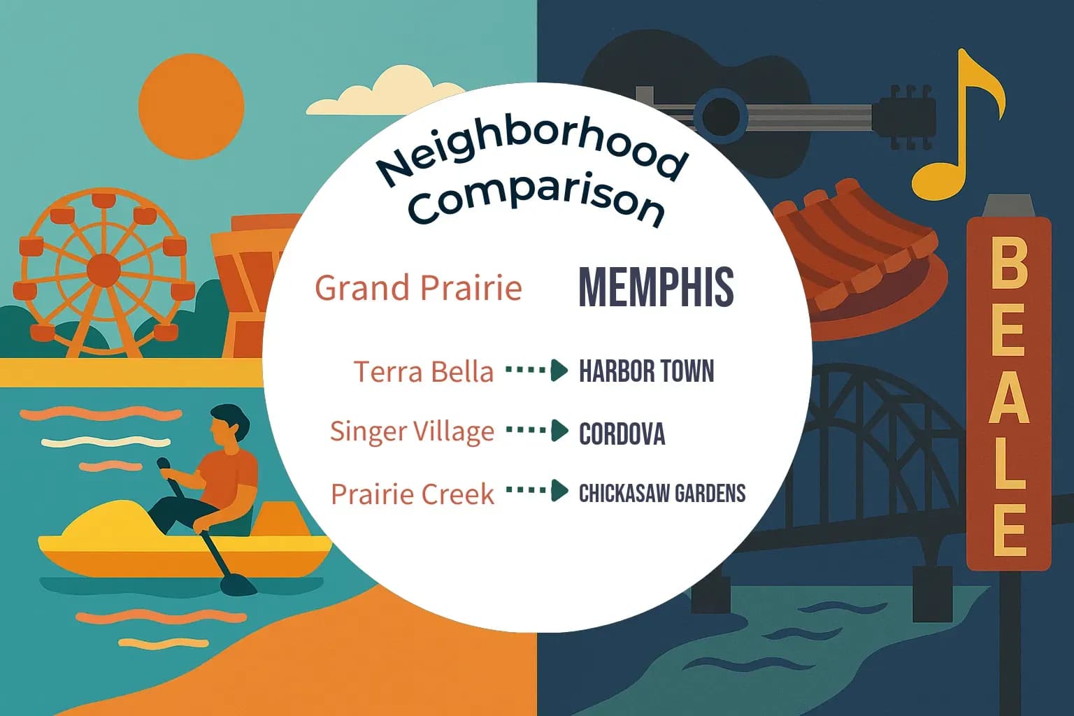 Grand Prairie vs Memphis Neighborhood Comparison
