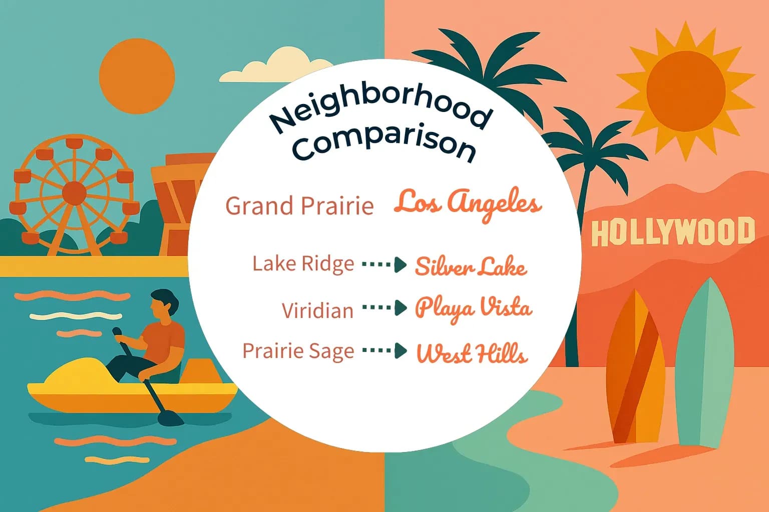 Grand Prairie vs Los Angeles Neighborhood Comparison