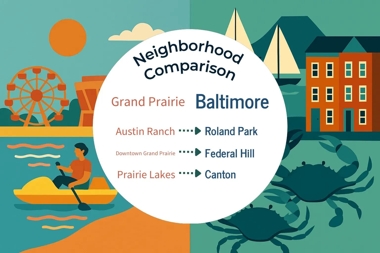 Grand Prairie vs Baltimore Neighborhood Comparison