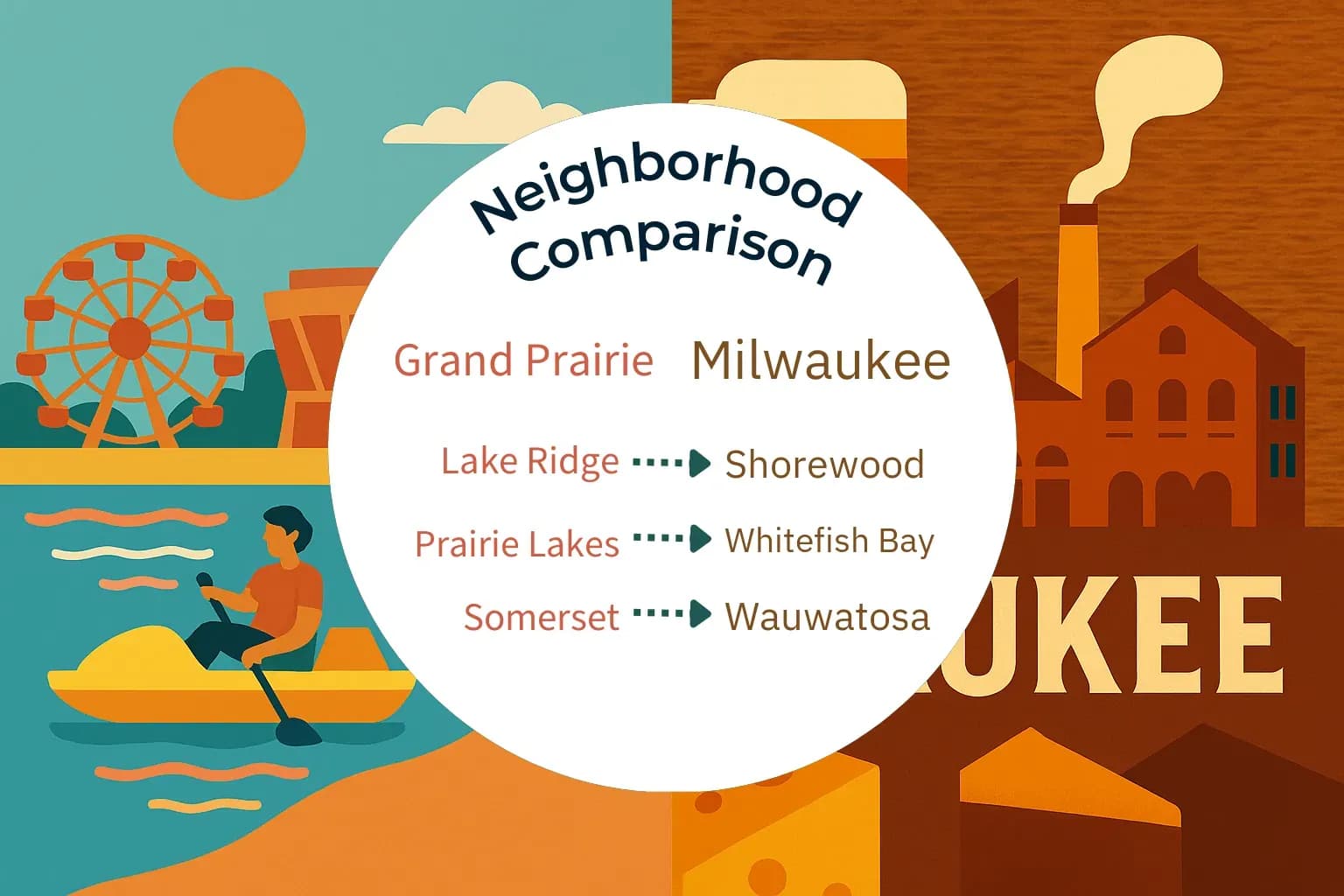 Grand Prairie vs Milwaukee Neighborhood Comparison