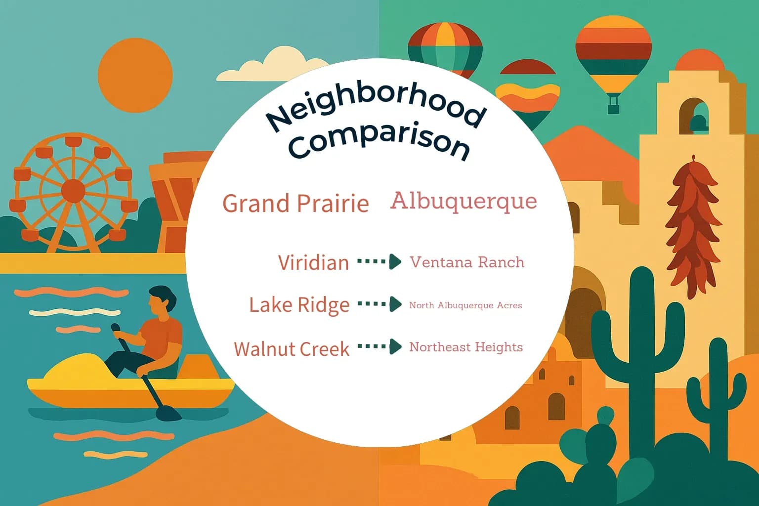 Grand Prairie vs Albuquerque Neighborhood Comparison