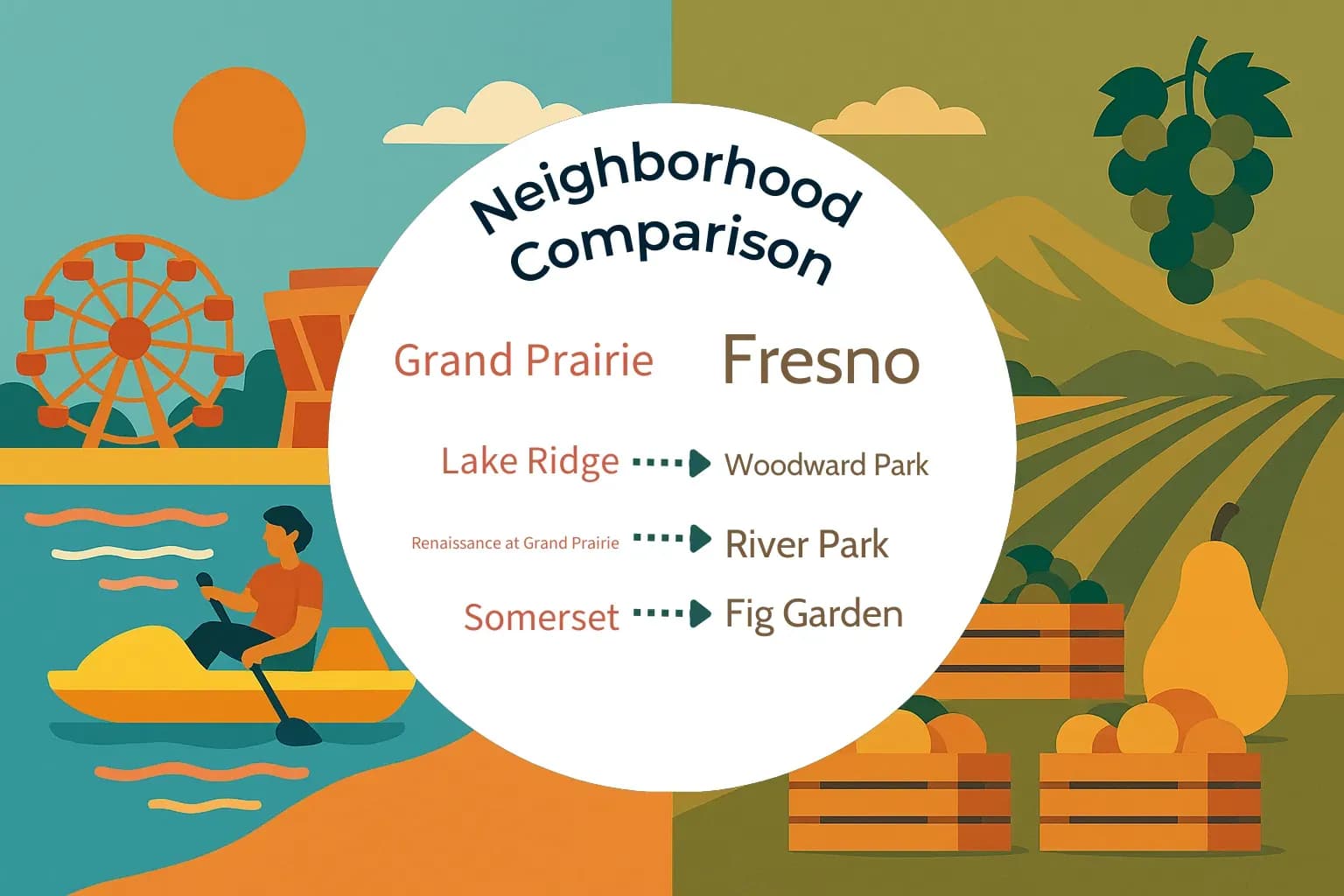 Grand Prairie vs Fresno Neighborhood Comparison