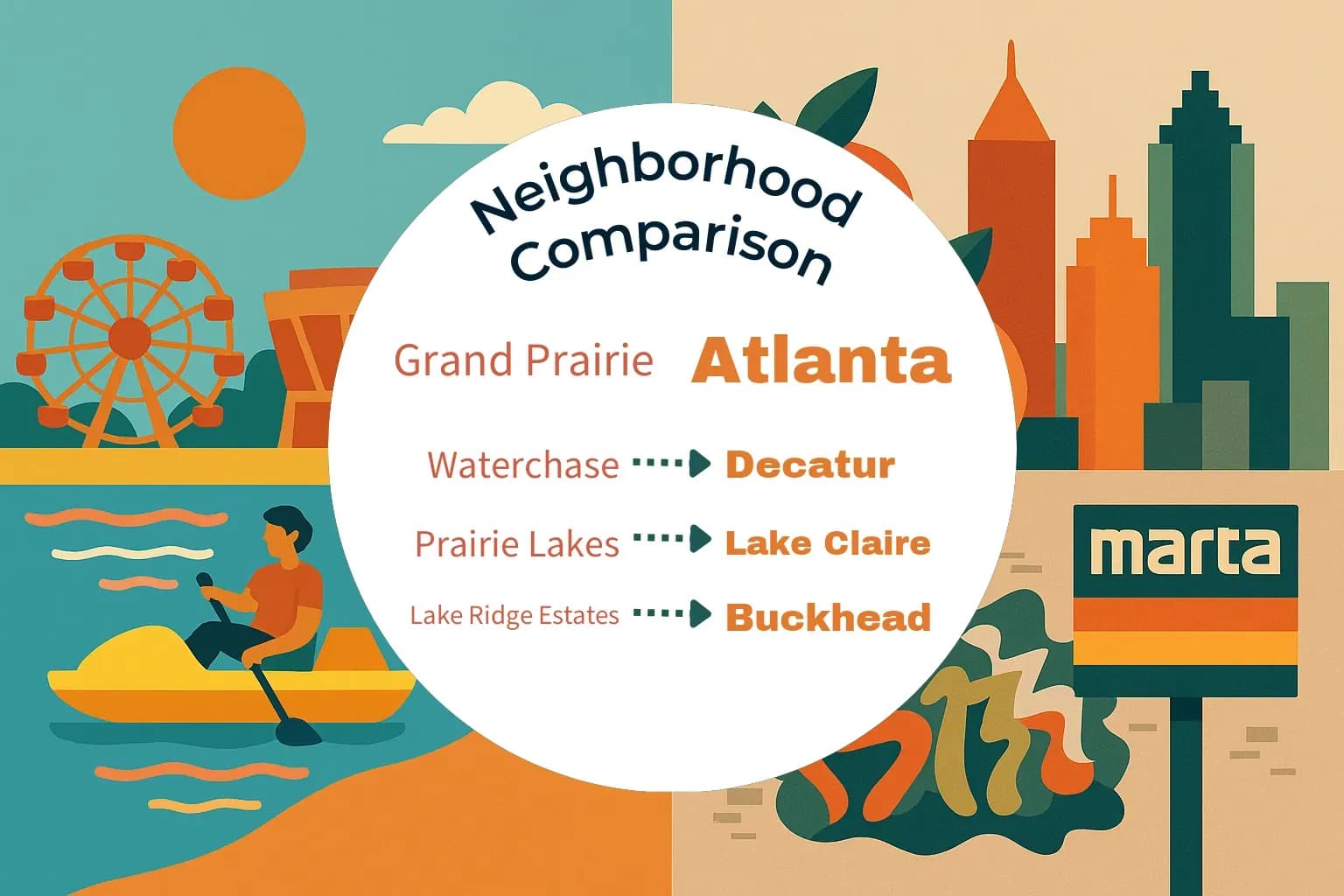 Grand Prairie vs Atlanta Neighborhood Comparison